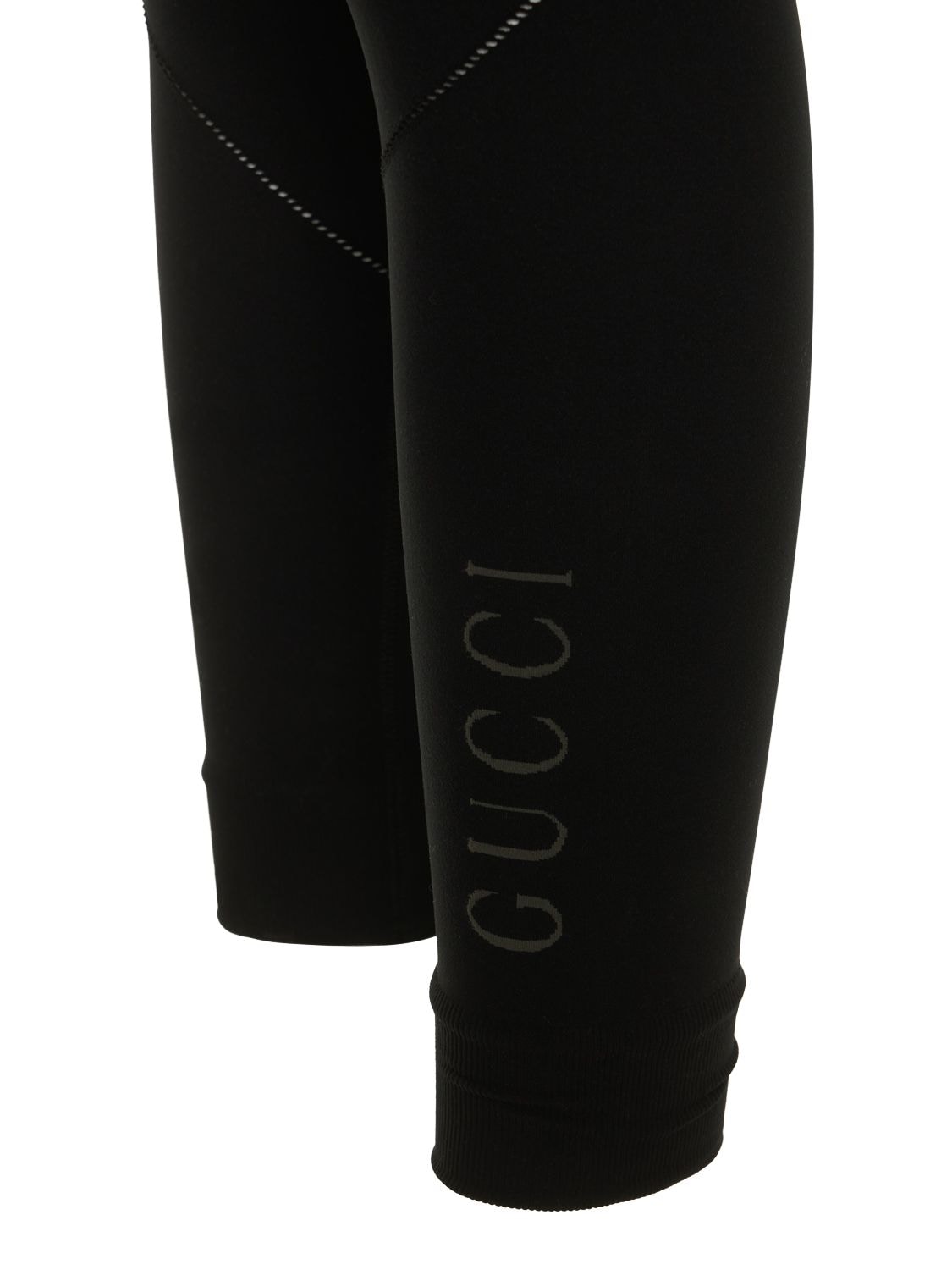 Gucci Logo-Jacquard Jersey Leggings