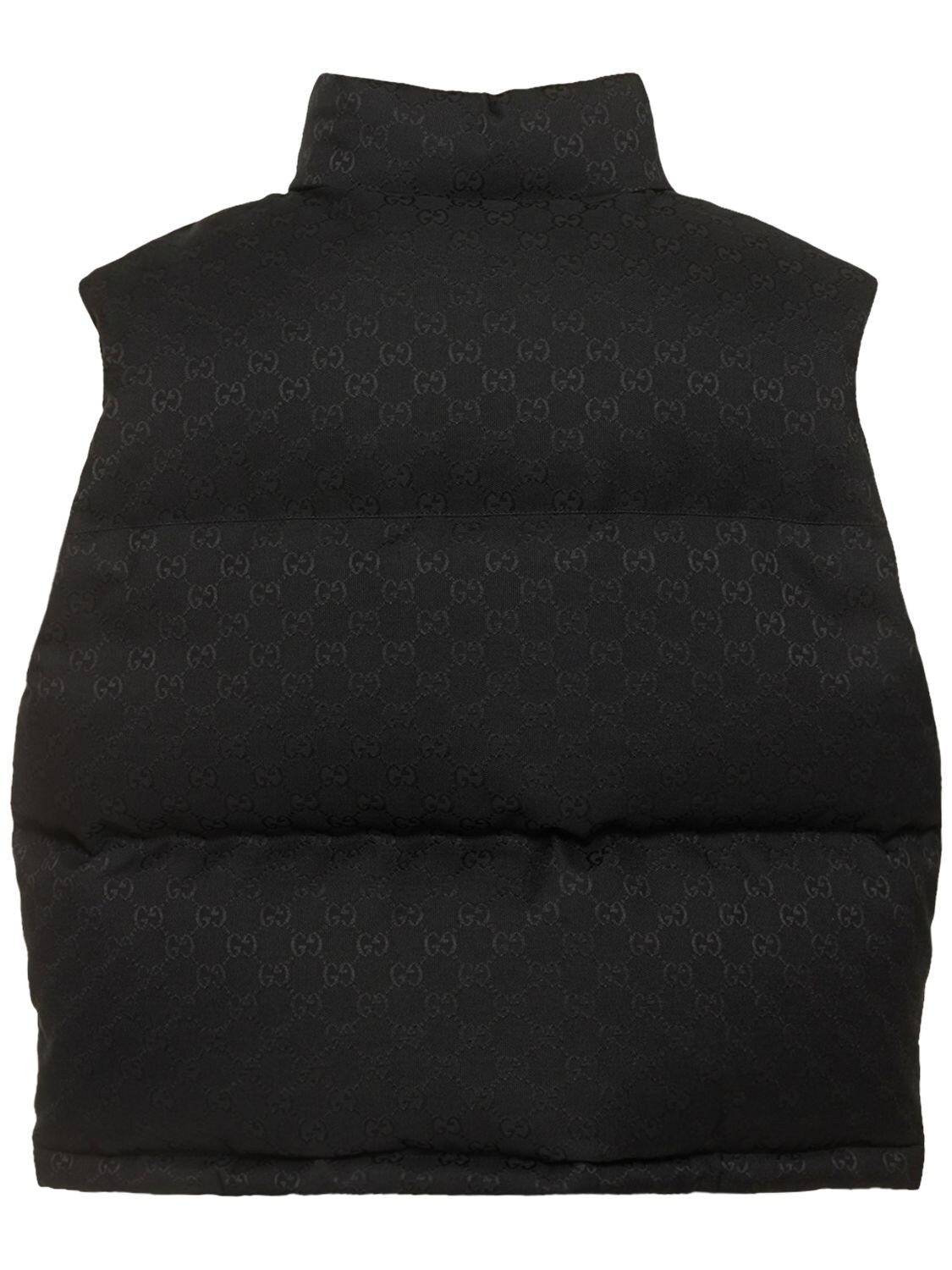 Shop Gucci Gg Cotton Blend Vest In Black