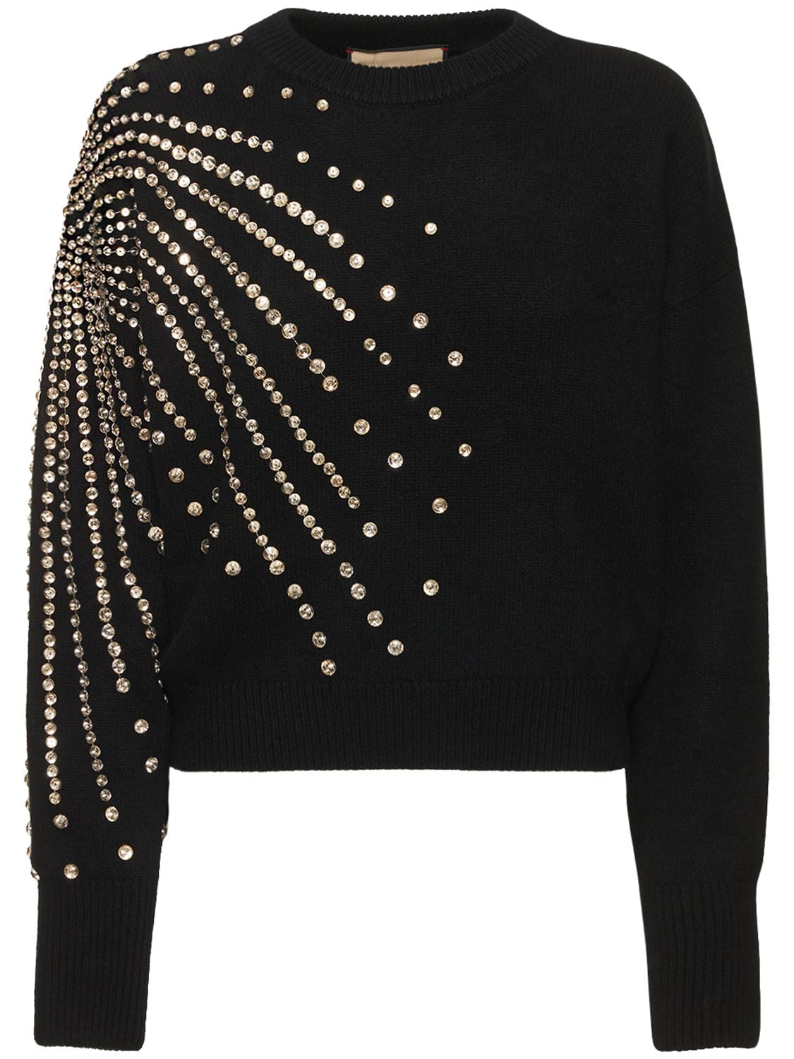 GUCCI Embellished Wool Blend Sweater