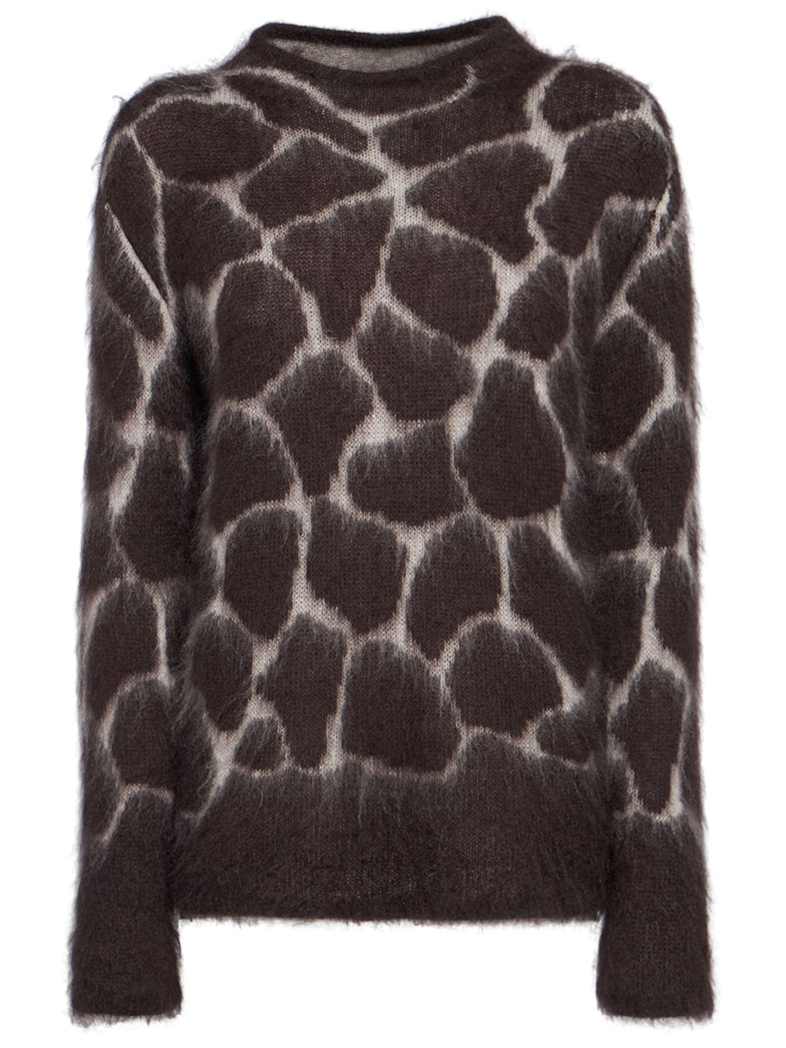 's Max Mara Giraffa Mohair Blend Knit Sweater In Multicolor ModeSens