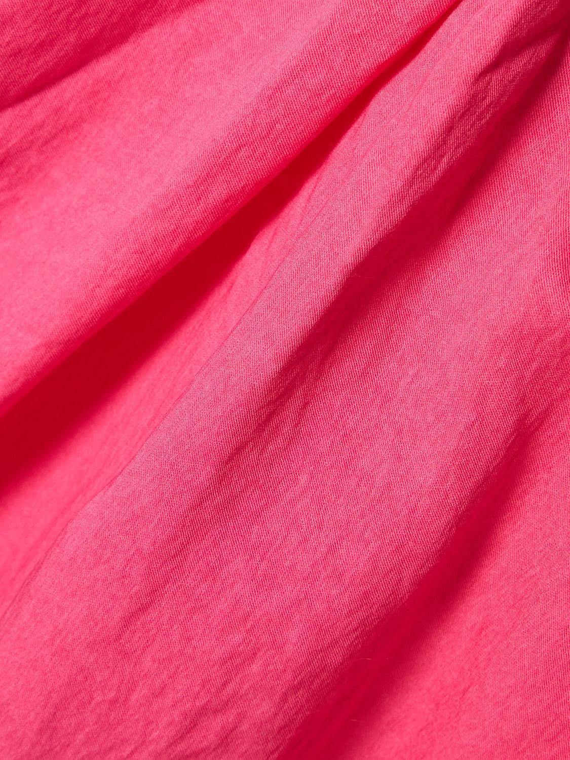 Shop Jacquemus La Robe Saudade Long Viscose Blend Dress In Pink