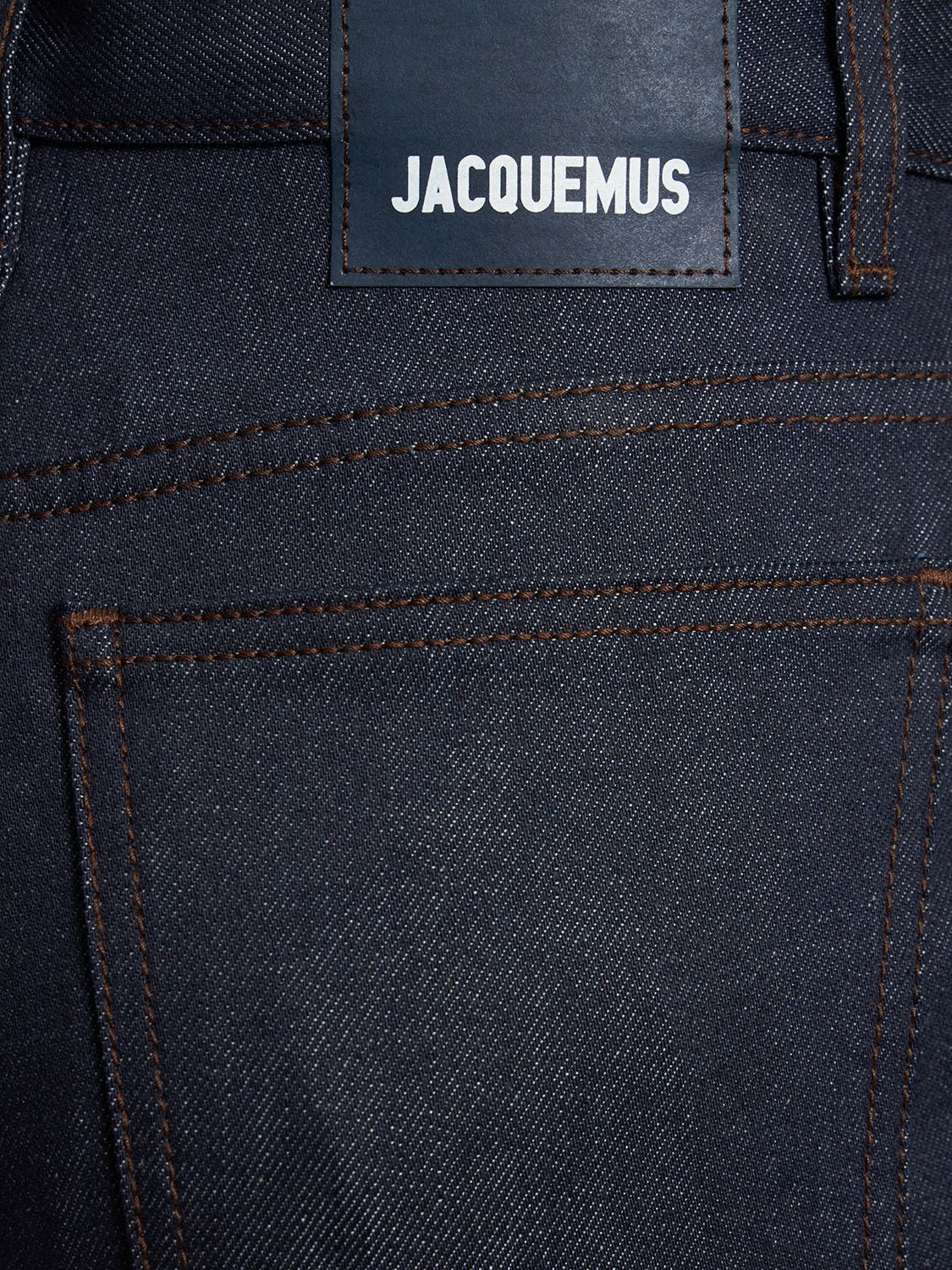 Shop Jacquemus Le De Nimes High Rise Denim Wide Jeans