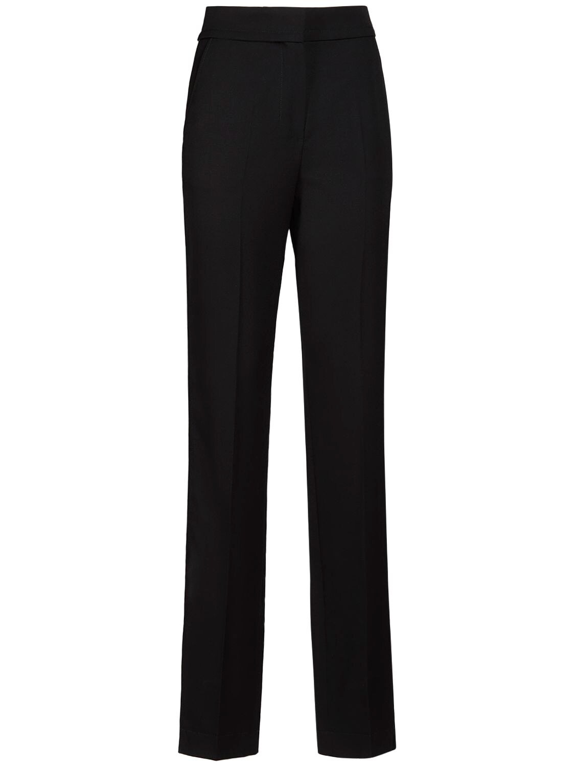 Jacquemus Le Pantalon Tibau Wool Twill Flare Pants In Black | ModeSens