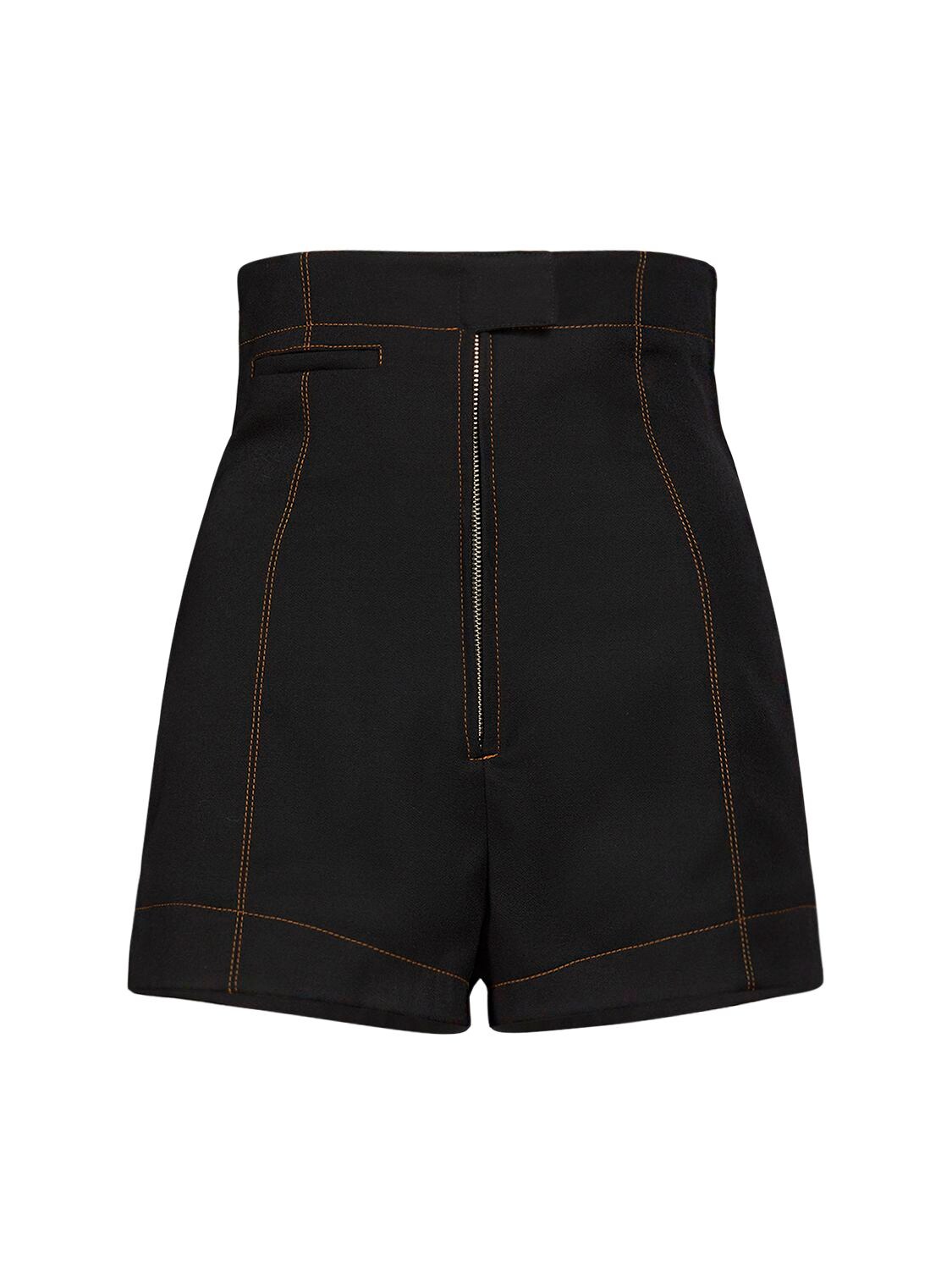 Le Short Areia Wool Drill Mini Shorts