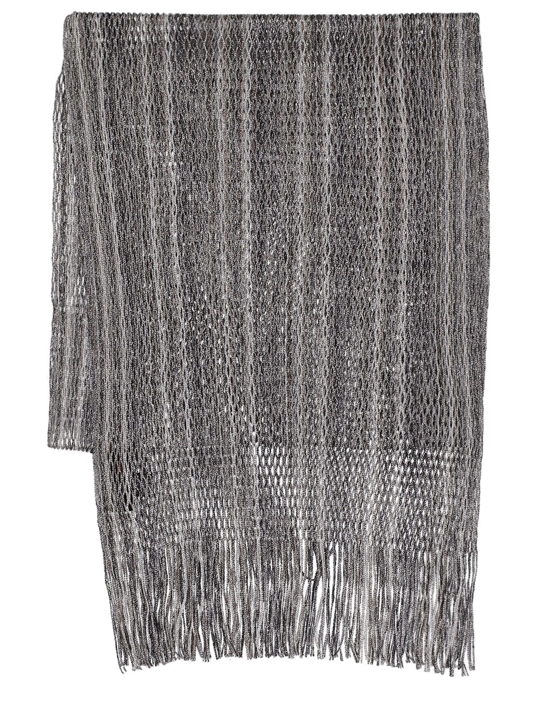 Viscose Blend Fringed Scarf – WOMEN > ACCESSORIES > SCARVES & WRAPS