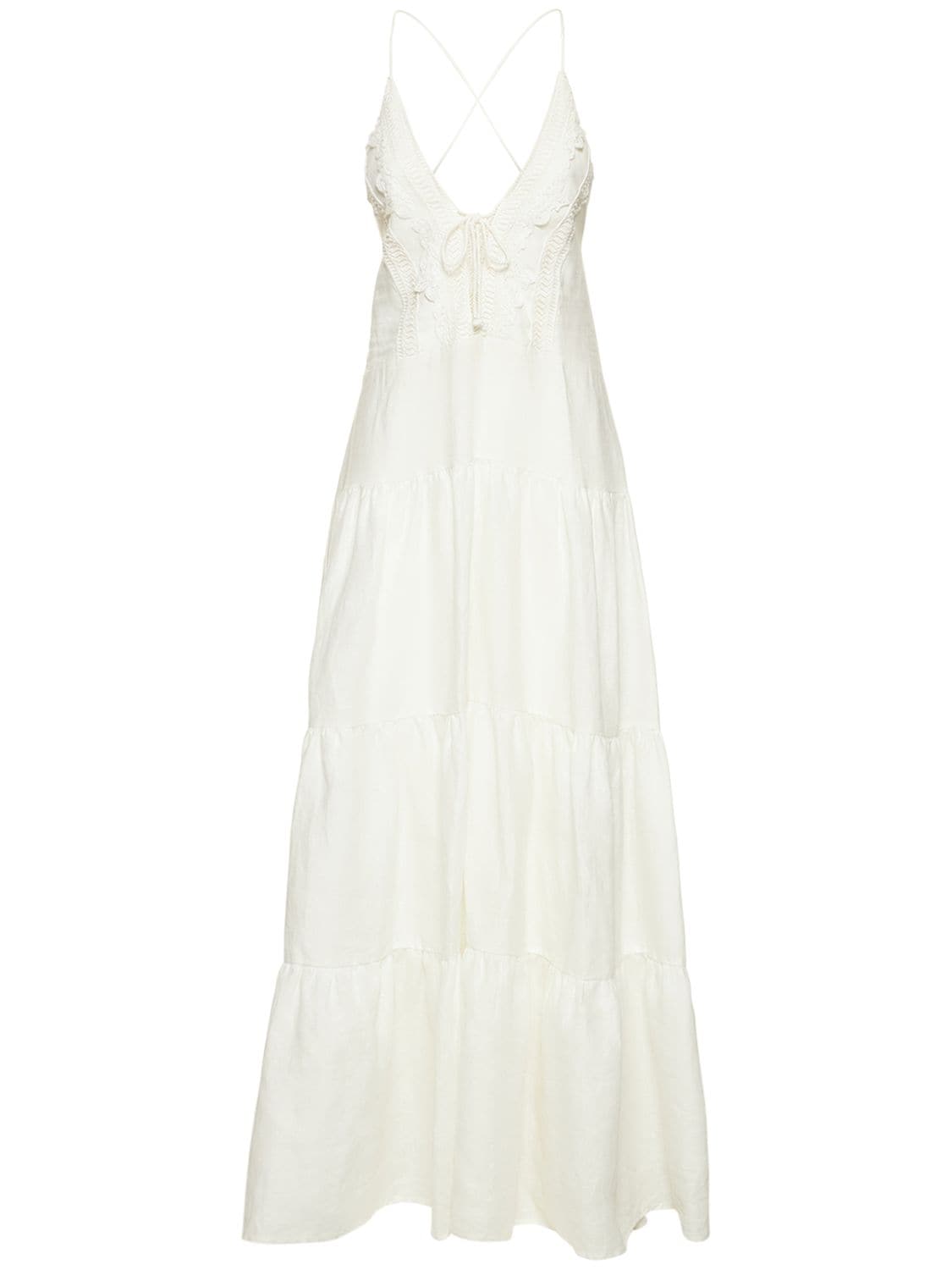 ERMANNO SCERVINO Embroidered Lace Long Dress