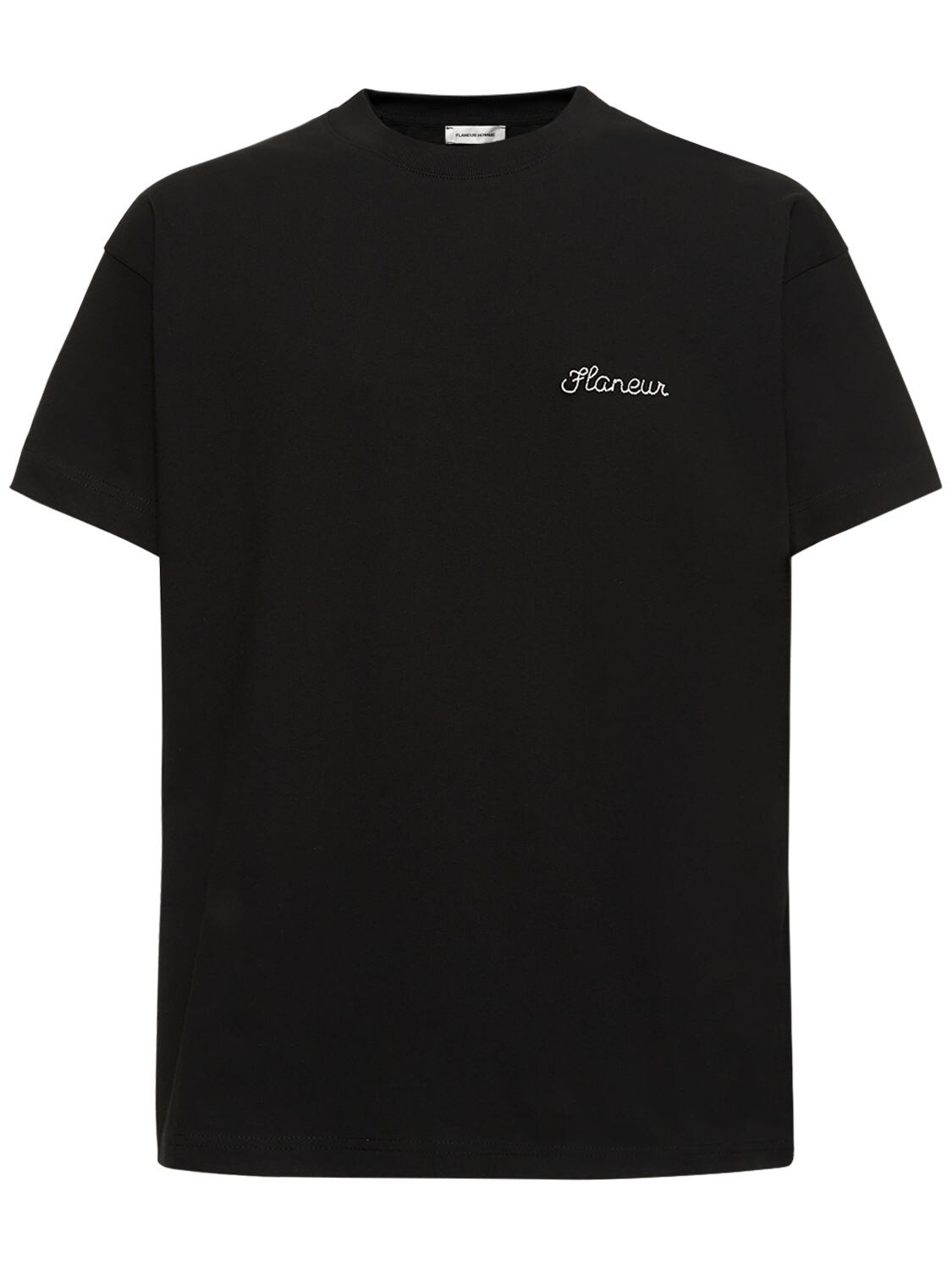 FLANEUR HOMME Signature Logo Cotton Jersey T-shirt