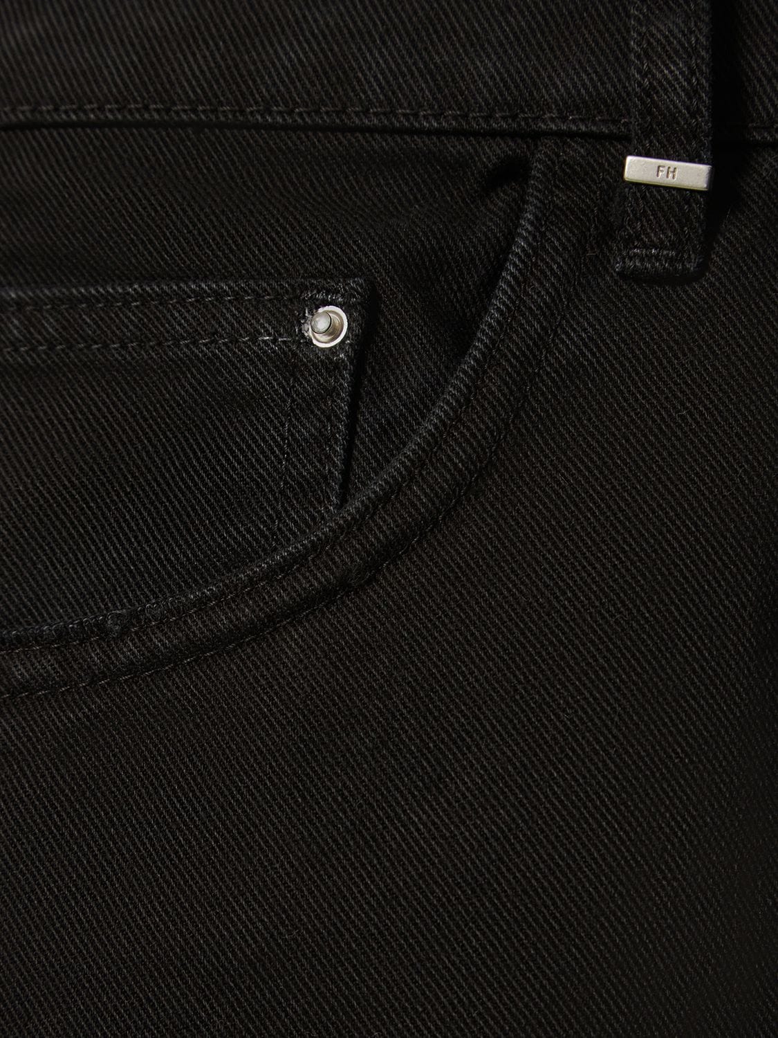 Shop Flaneur Homme Carpenter Denim Shorts In Black