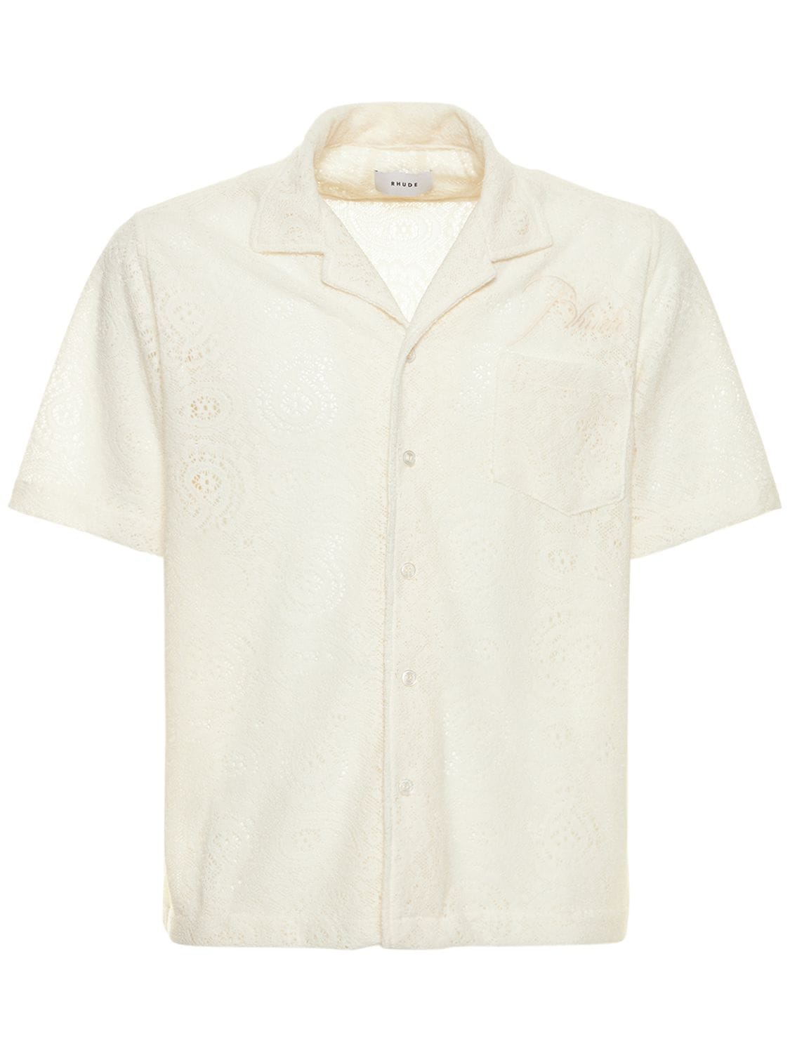 RHUDE AJOR LACE S/S SHIRT