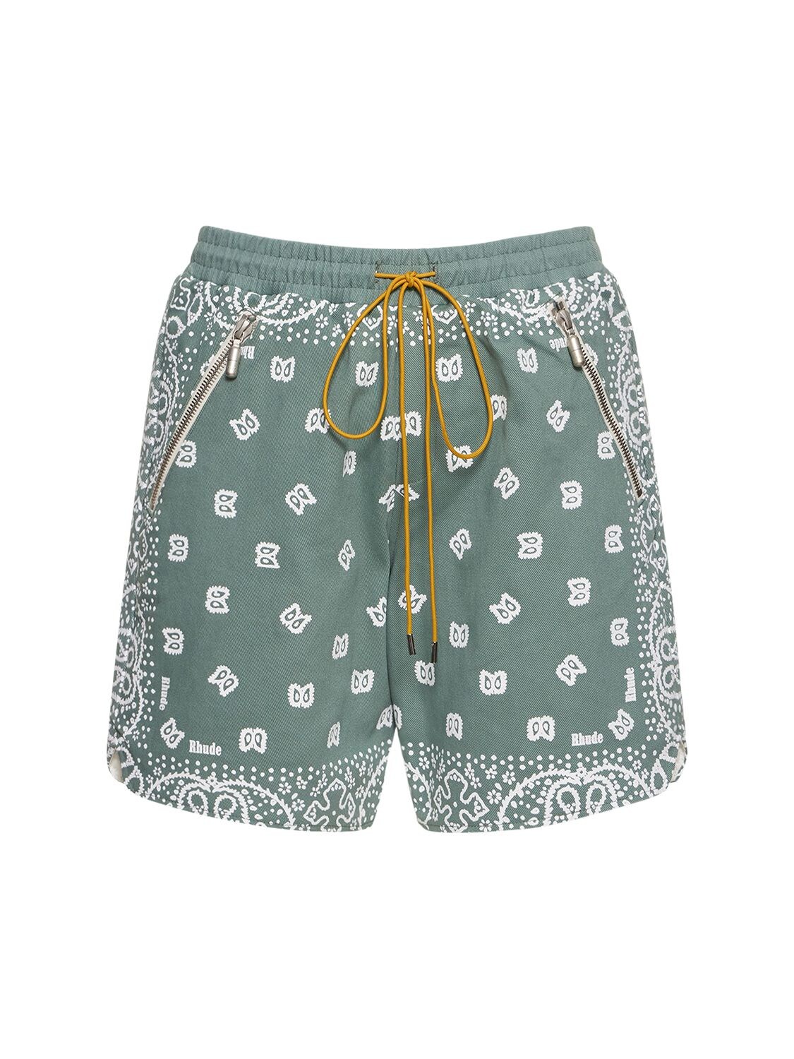 RHUDE JERSEY BANDANA SWEAT SHORTS