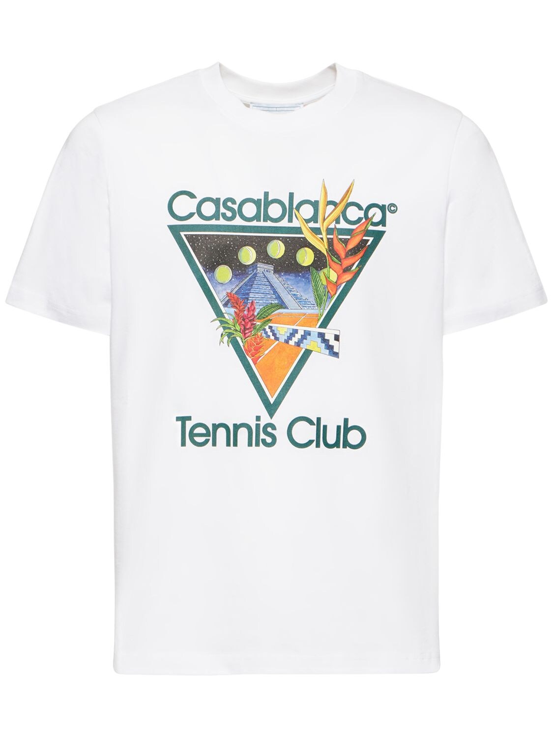 Tennis Club Print Organic Cotton T-shirt