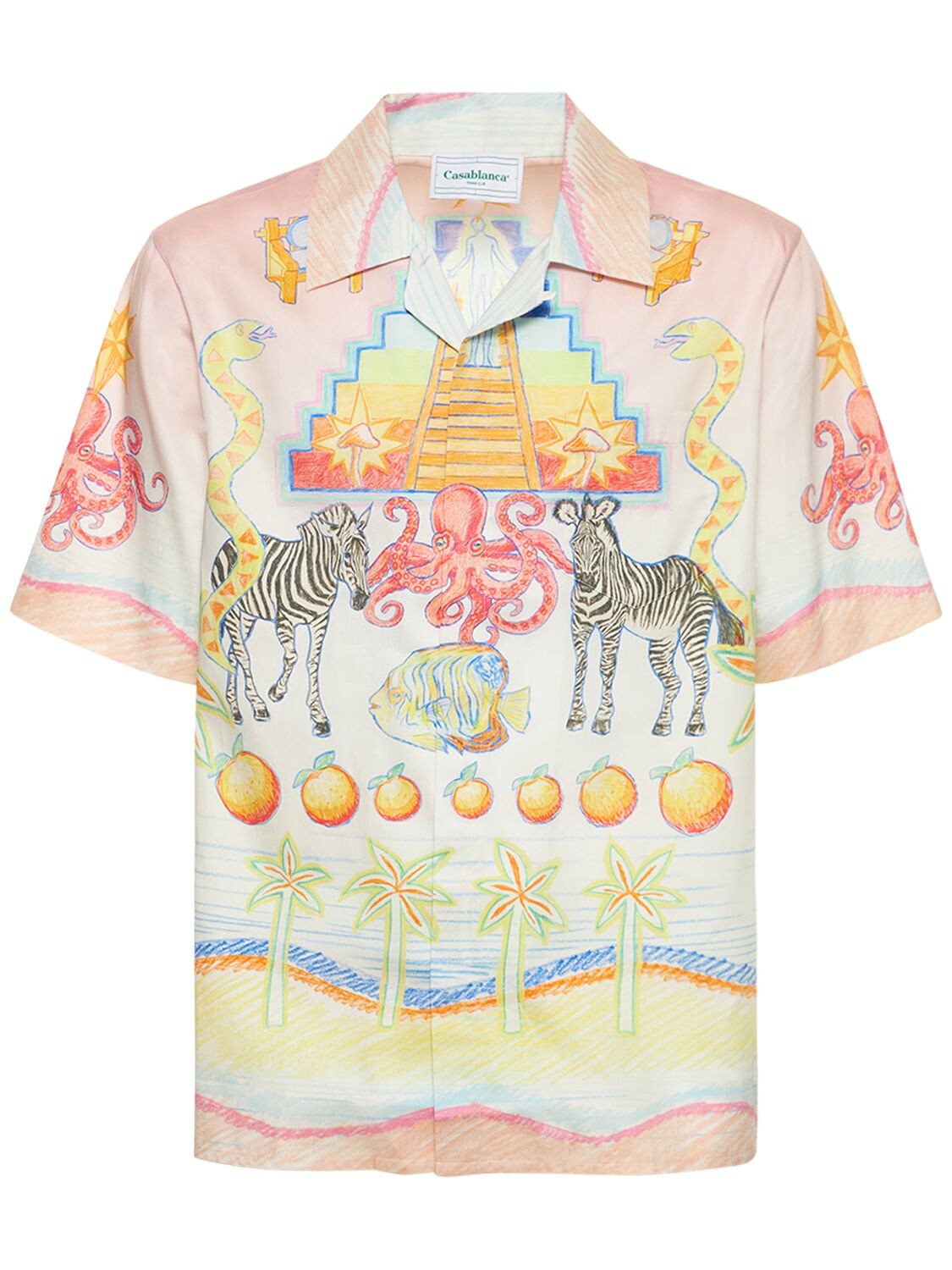 CASABLANCA L'ARBRE DE VIE COTTON SHIRT