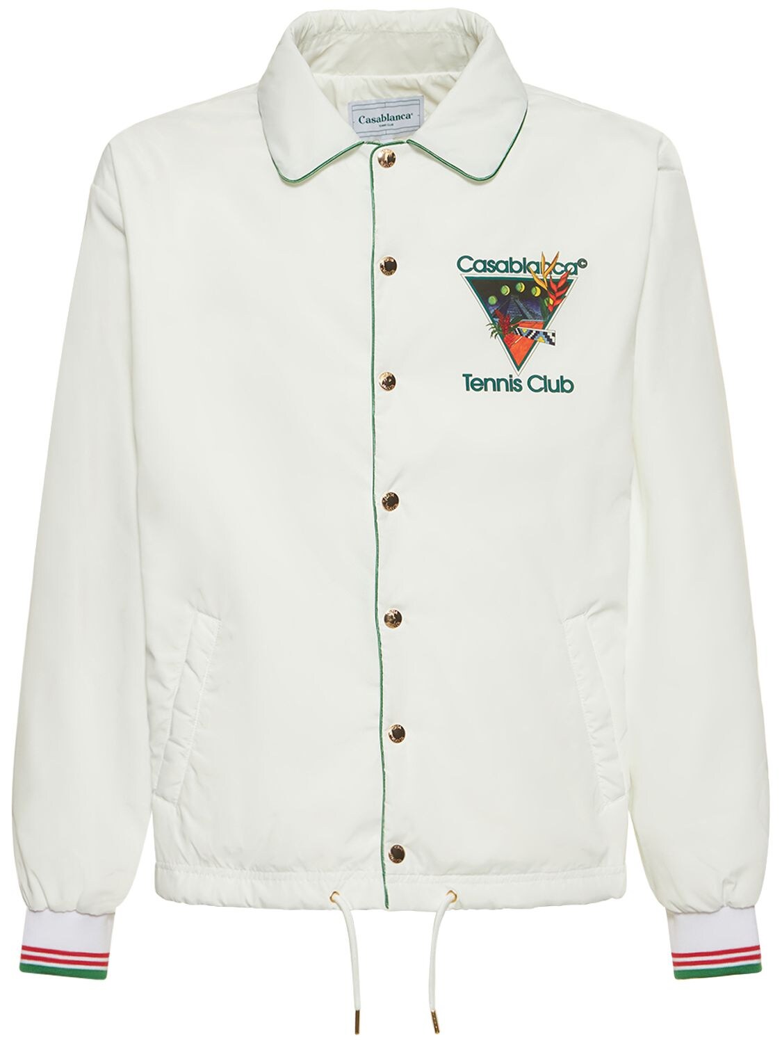 Tennis Club Print Tech Shirt Jacket