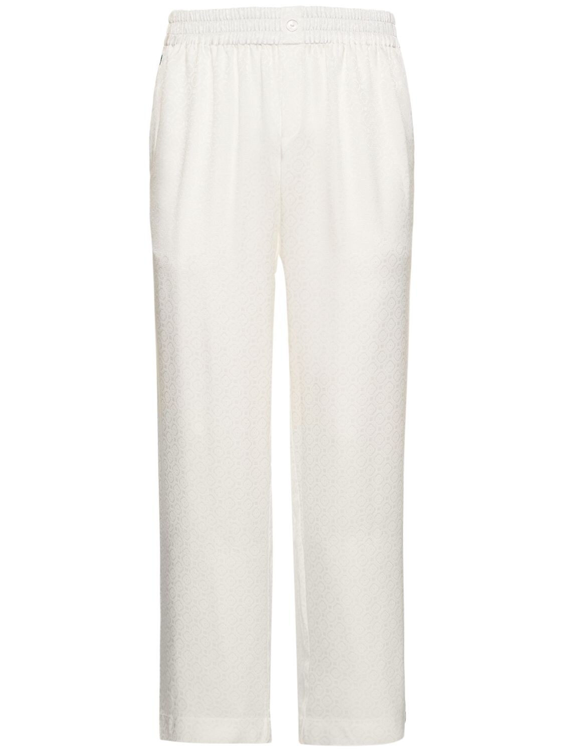 Monogram Silk Twill Pajama Pants – MEN > CLOTHING > PANTS