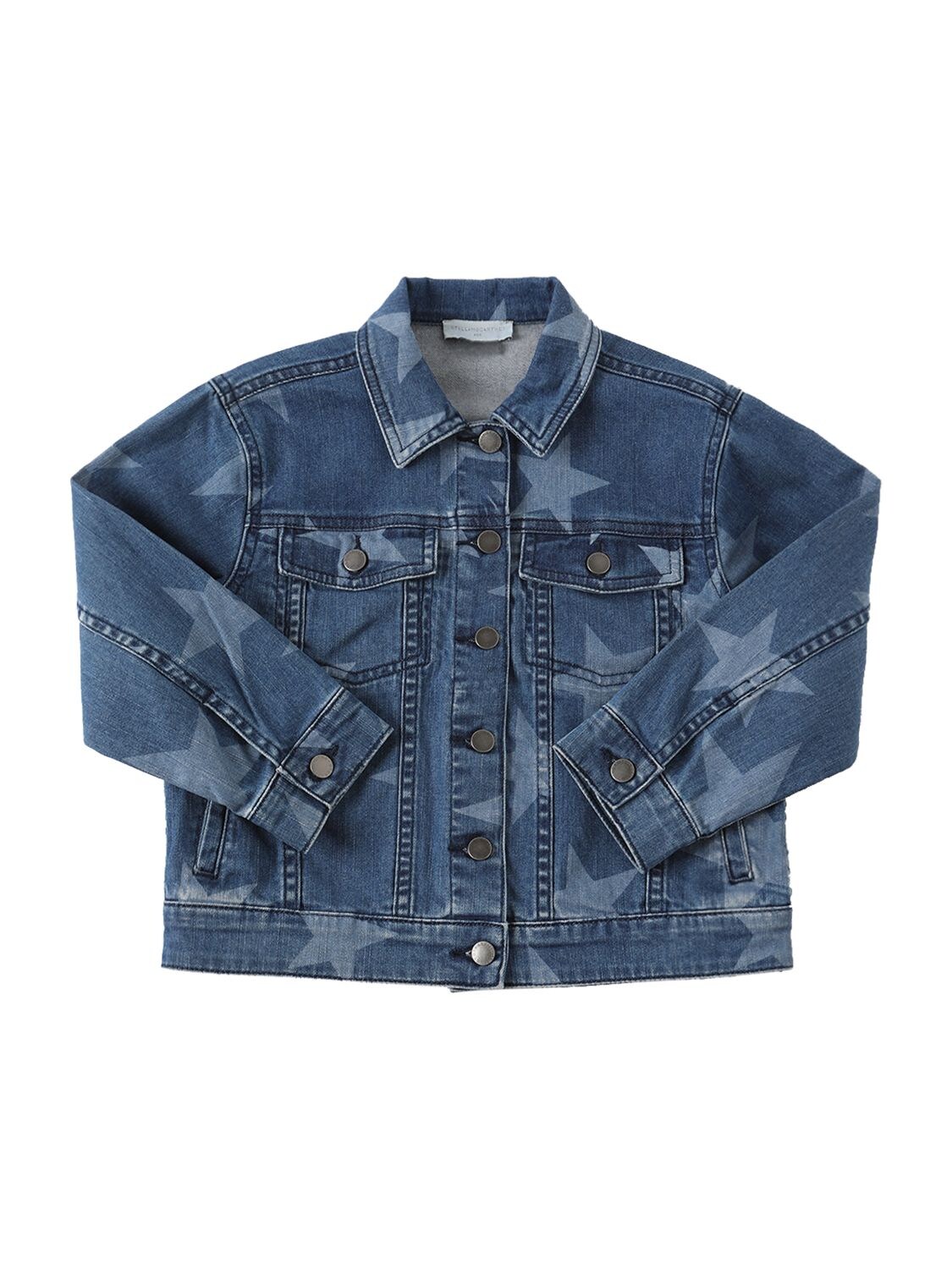 Stars Print Organic Denim Jacket – KIDS-GIRLS > CLOTHING > JACKETS