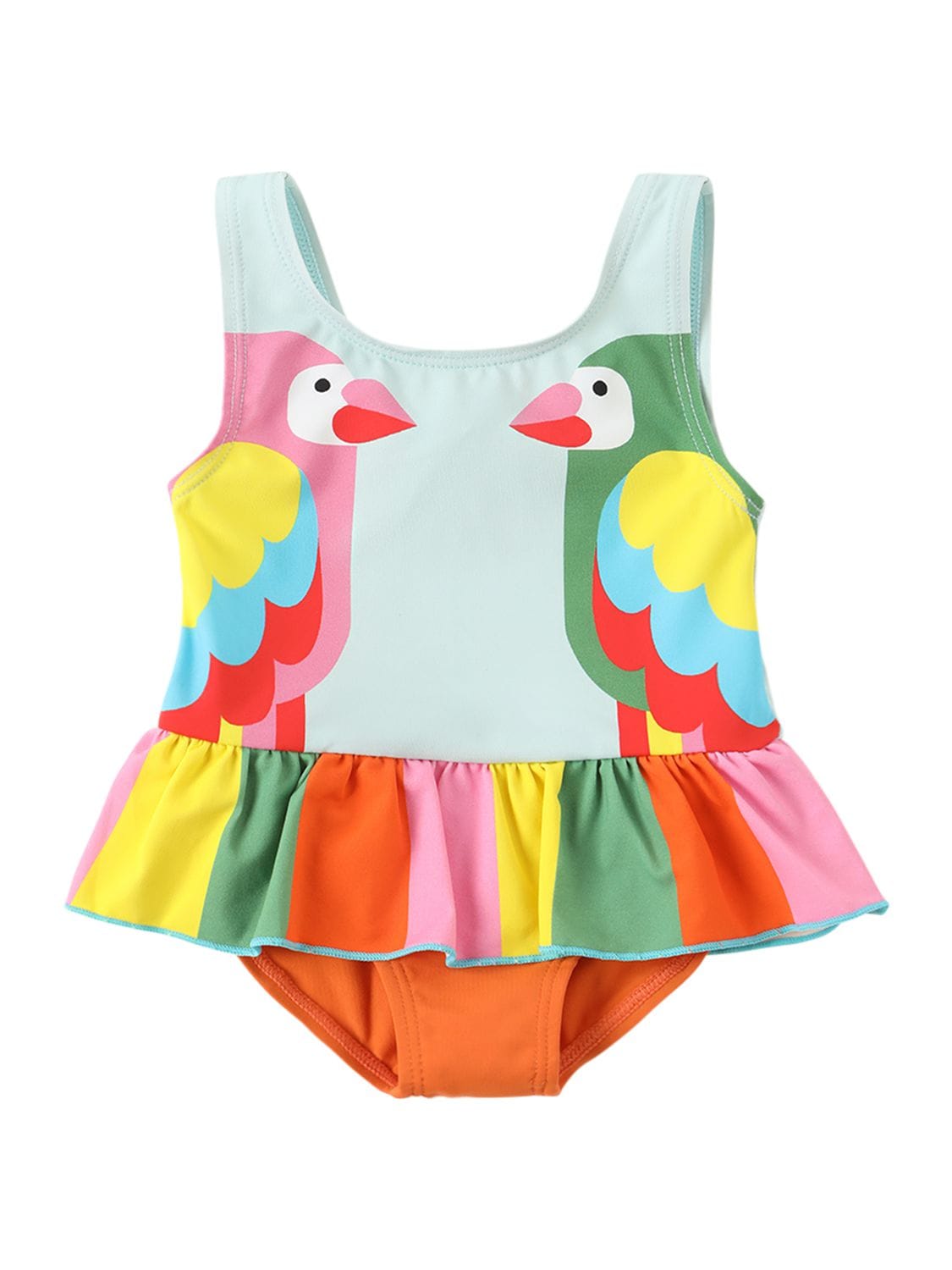 Parrots Print Lycra One Piece Swimsuit – KIDS-GIRLS > CLOTHING > SWIMWEAR & COVER-UPS