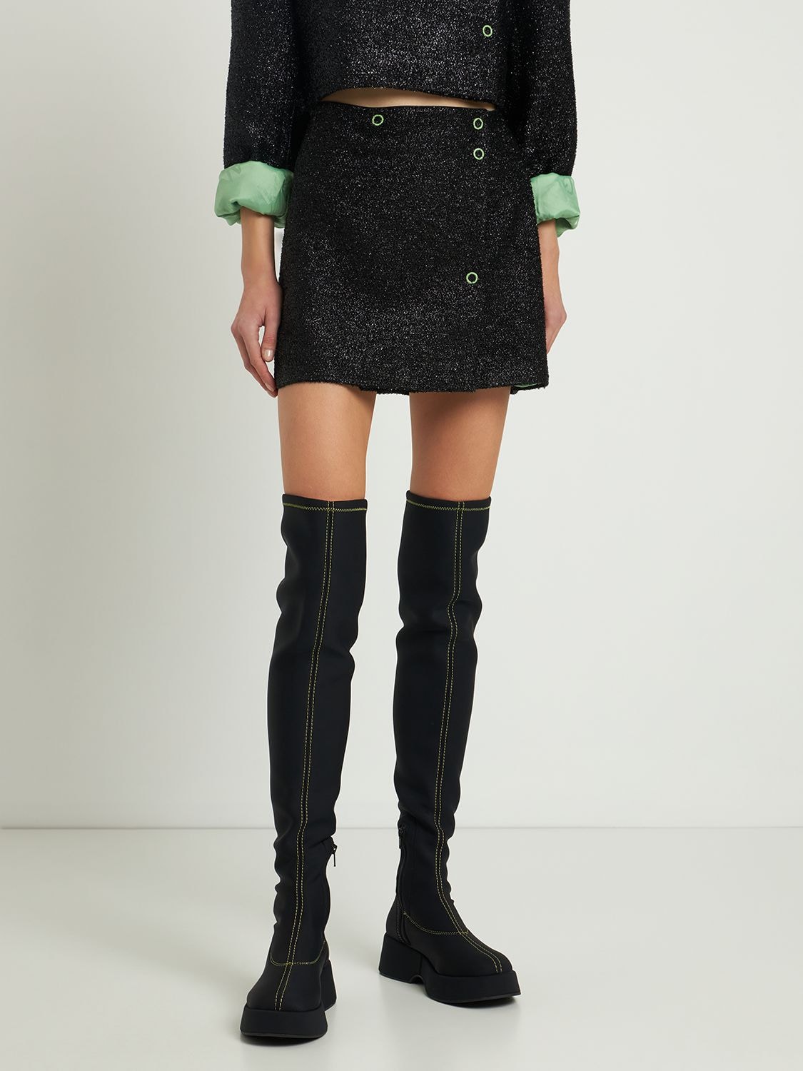 GANNI 55mm Stretch Over-the-knee Boots