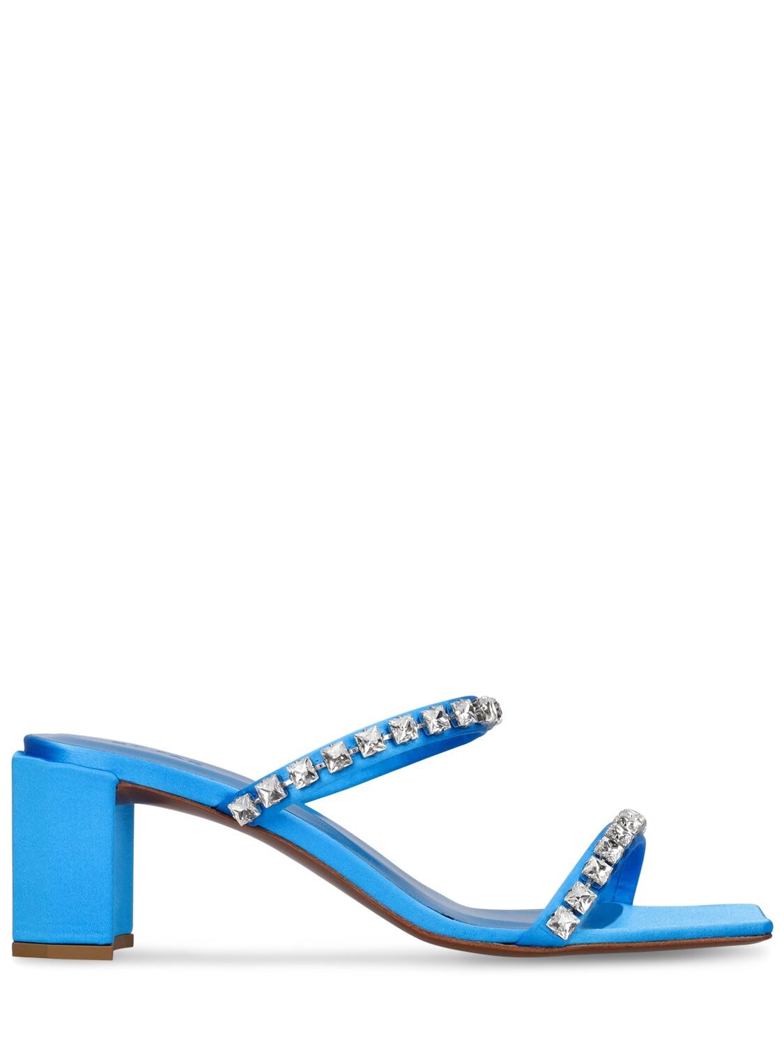 60mm Tanya Embellished Satin Sandals