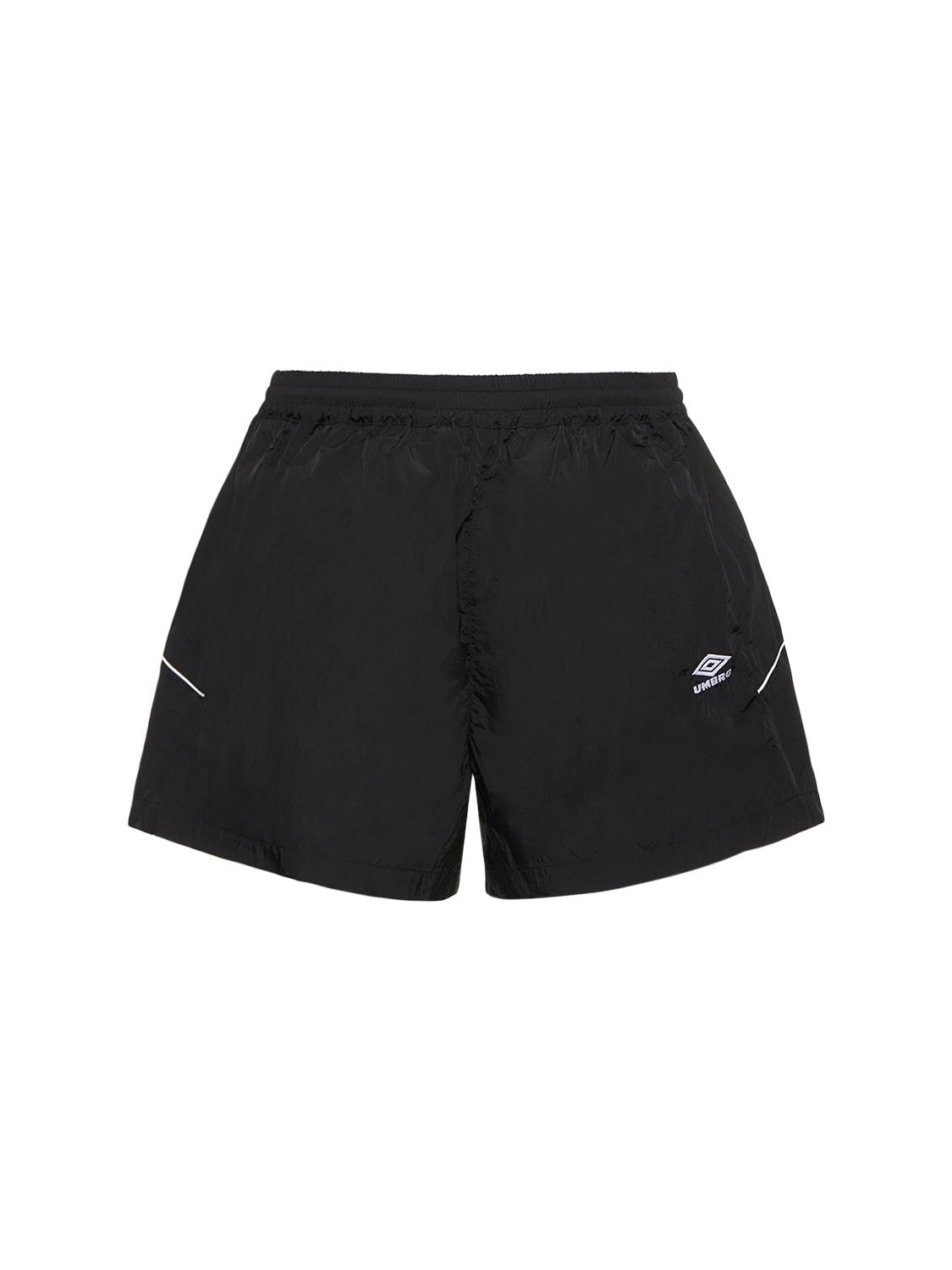 Umbro Nylon Track Shorts In Black