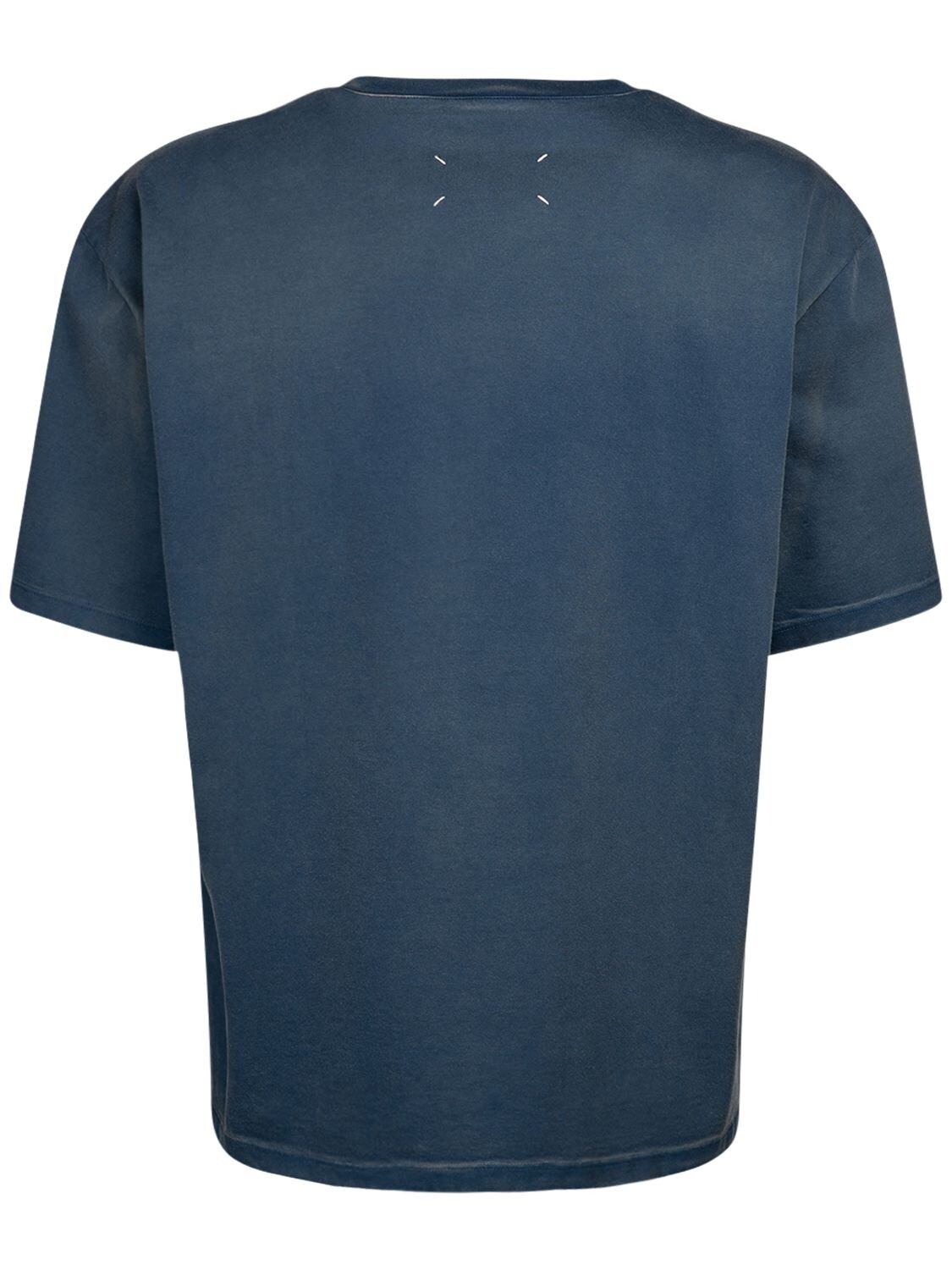 Heavy Jersey Logo T-shirt In Blue