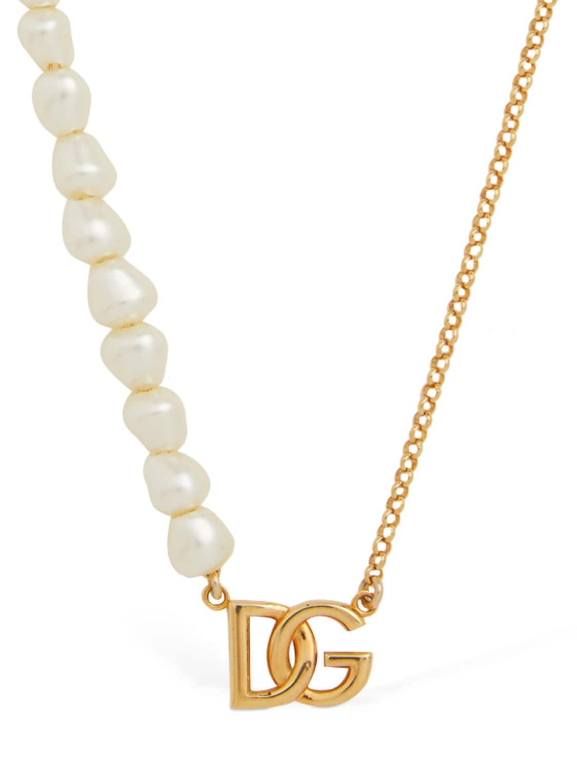 Chanel Faux Pearls Necklace. Signed