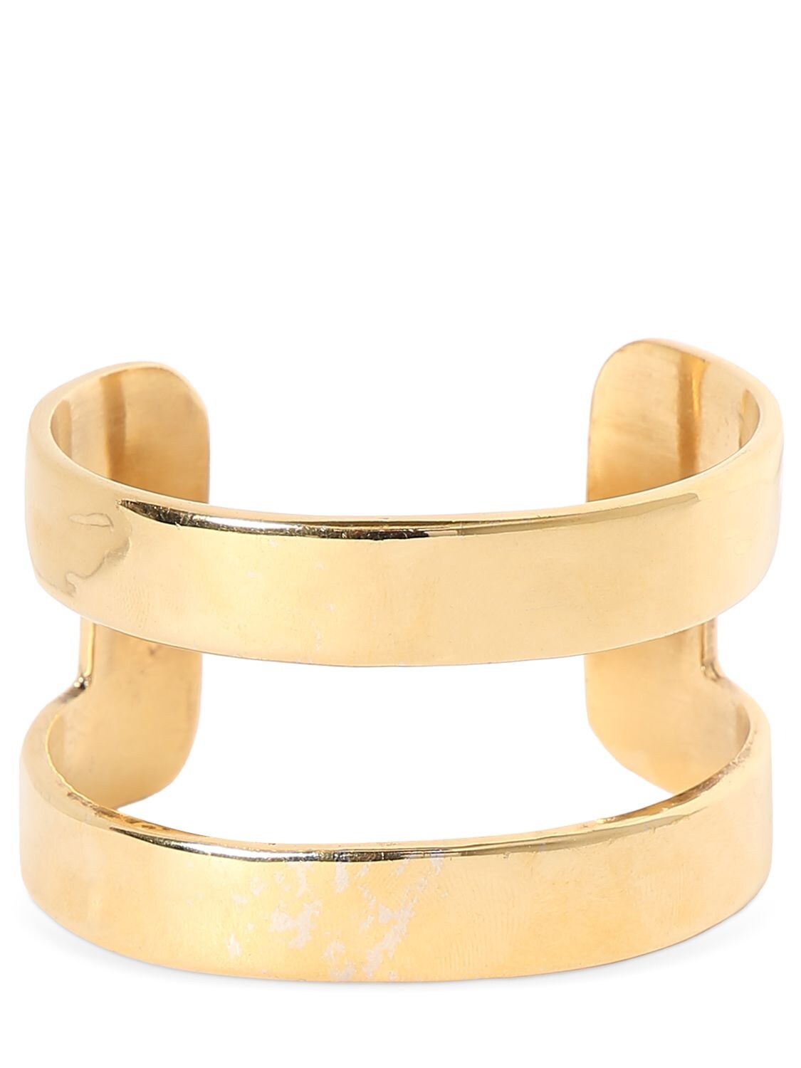 Saint Laurent Minimale Cuff Bracelet In Gold