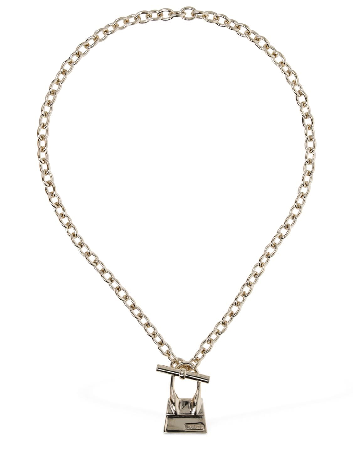 Jacquemus Le Collier Chiquito Barre Necklace In Gold