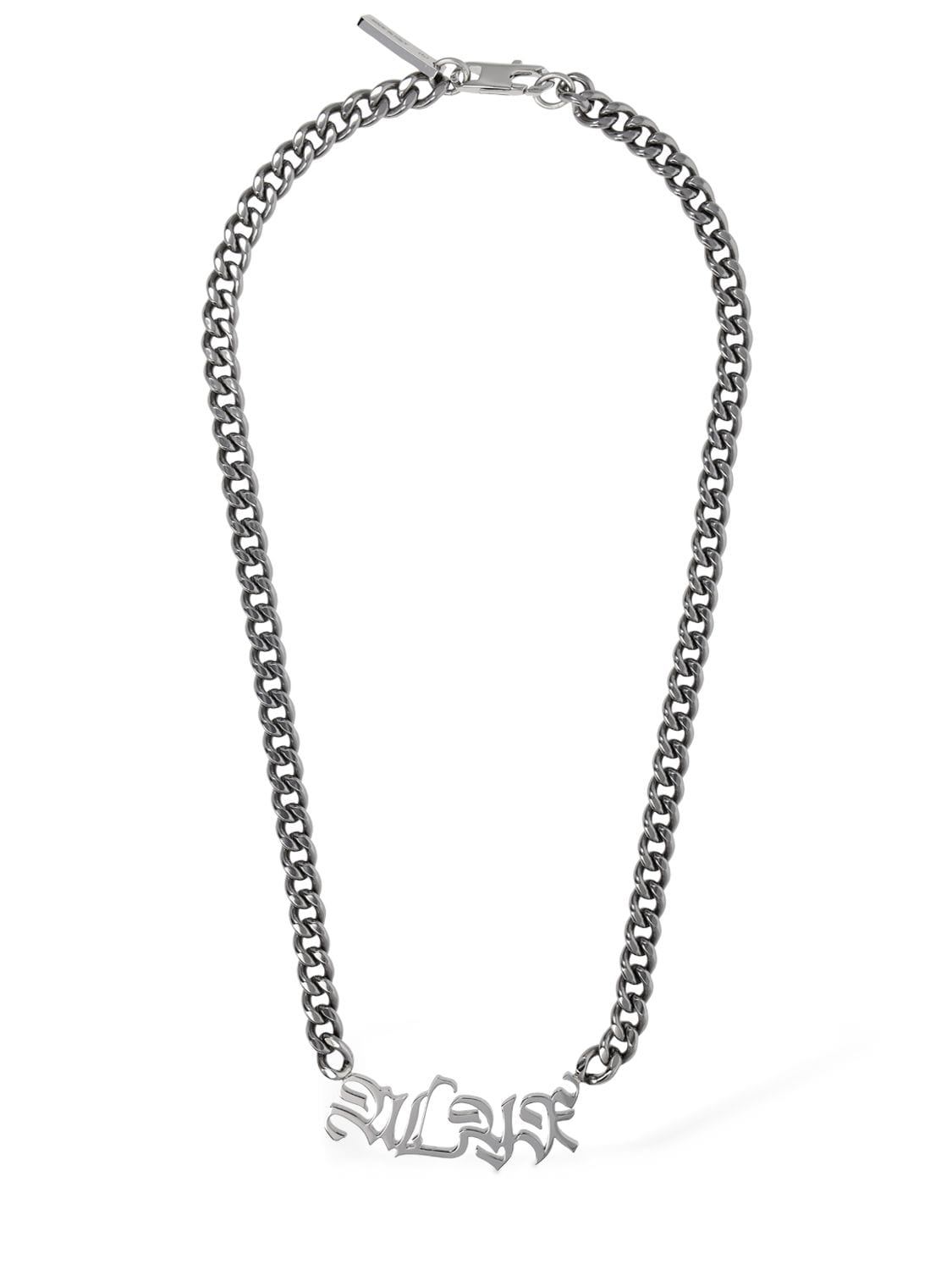 Alyx Calligraphy Logo Chain Necklace In Silver