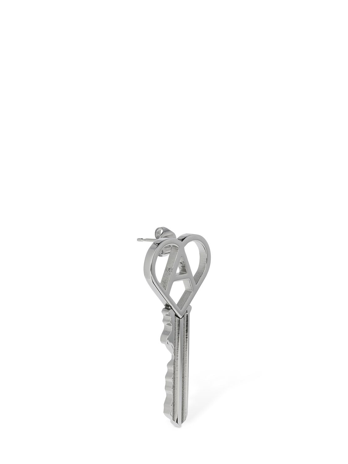 Shop Alyx "a" Heart Key Mono Earring In Silver