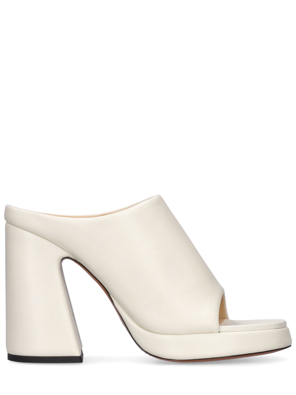 Proenza Schouler Forma Leather Platform Mules In Off White