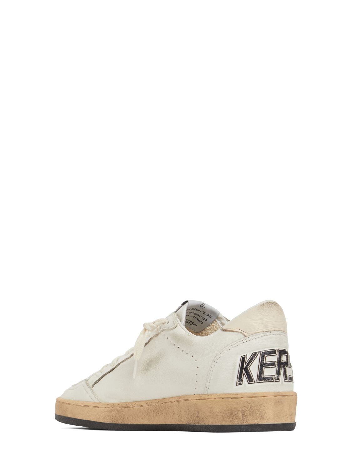 Shop Golden Goose 20mm Ball Star Nappa Leather Sneakers In White,pink