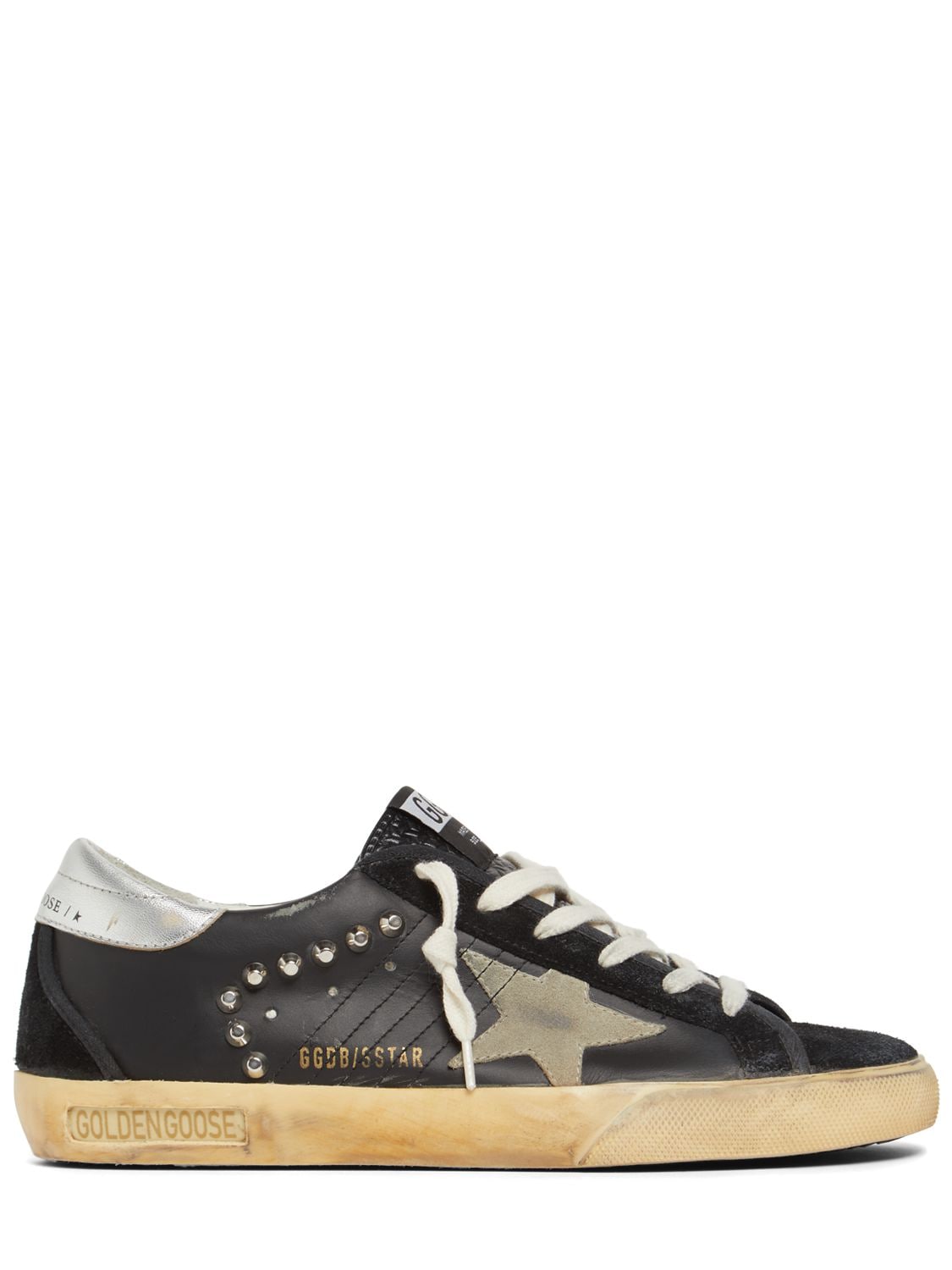 GOLDEN GOOSE 20MM SUPER STAR LEATHER SNEAKERS