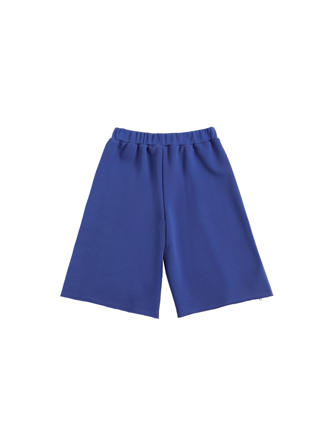 MARNI JUNIOR LOGO PRINT COTTON SHORTS 