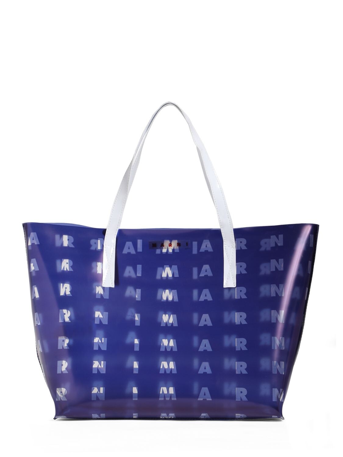 Marni Number Print Shopping Bag - White