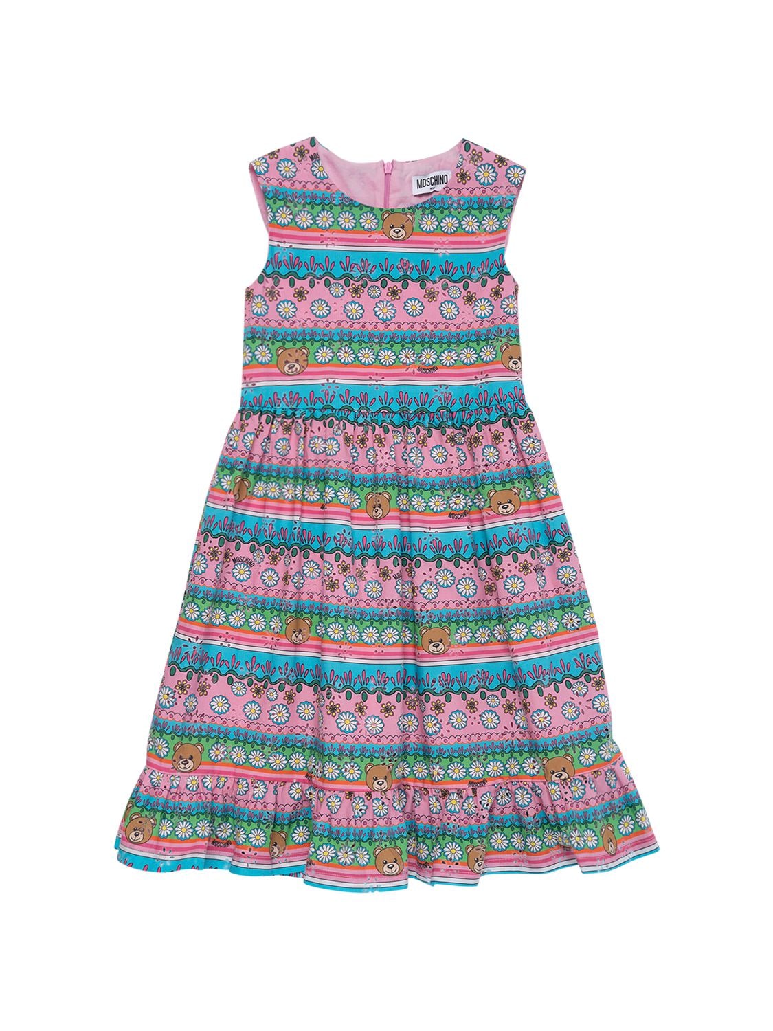 All Over Print Poplin Sleeveless Dress – KIDS-GIRLS > CLOTHING > DRESSES