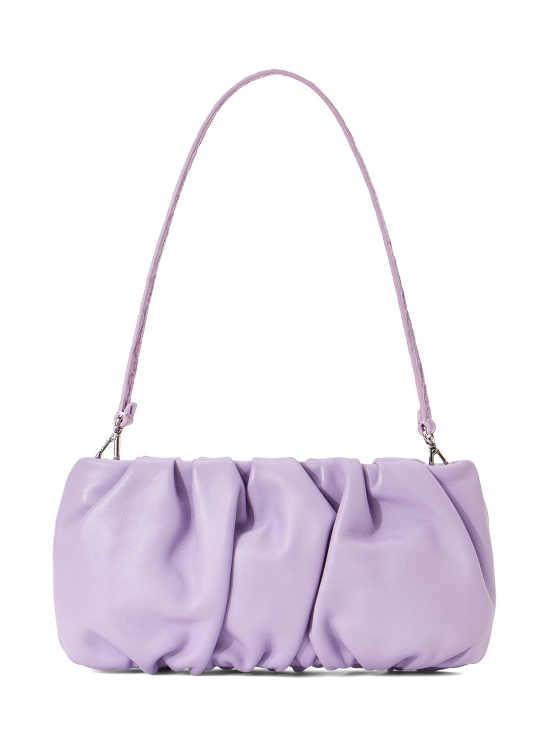 Staud Bean Convertible Leather Top Handle Bag In Lilac
