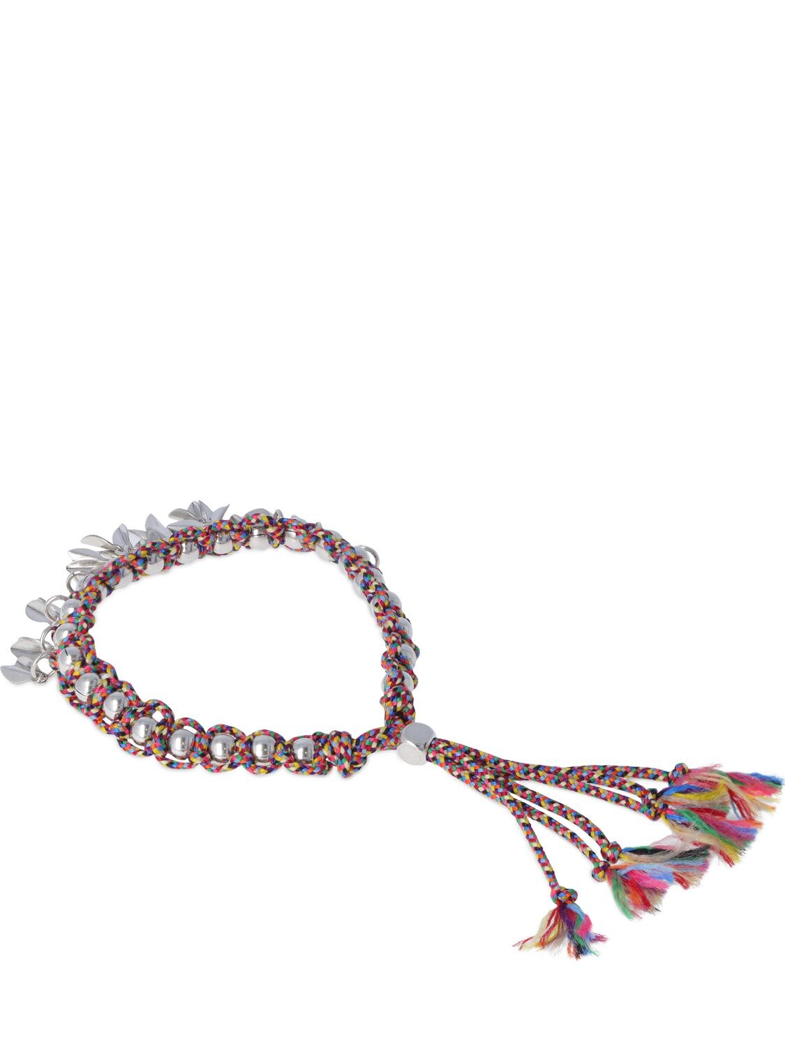 Shop Isabel Marant Bonni Adjustable Bracelet In Multi,silver