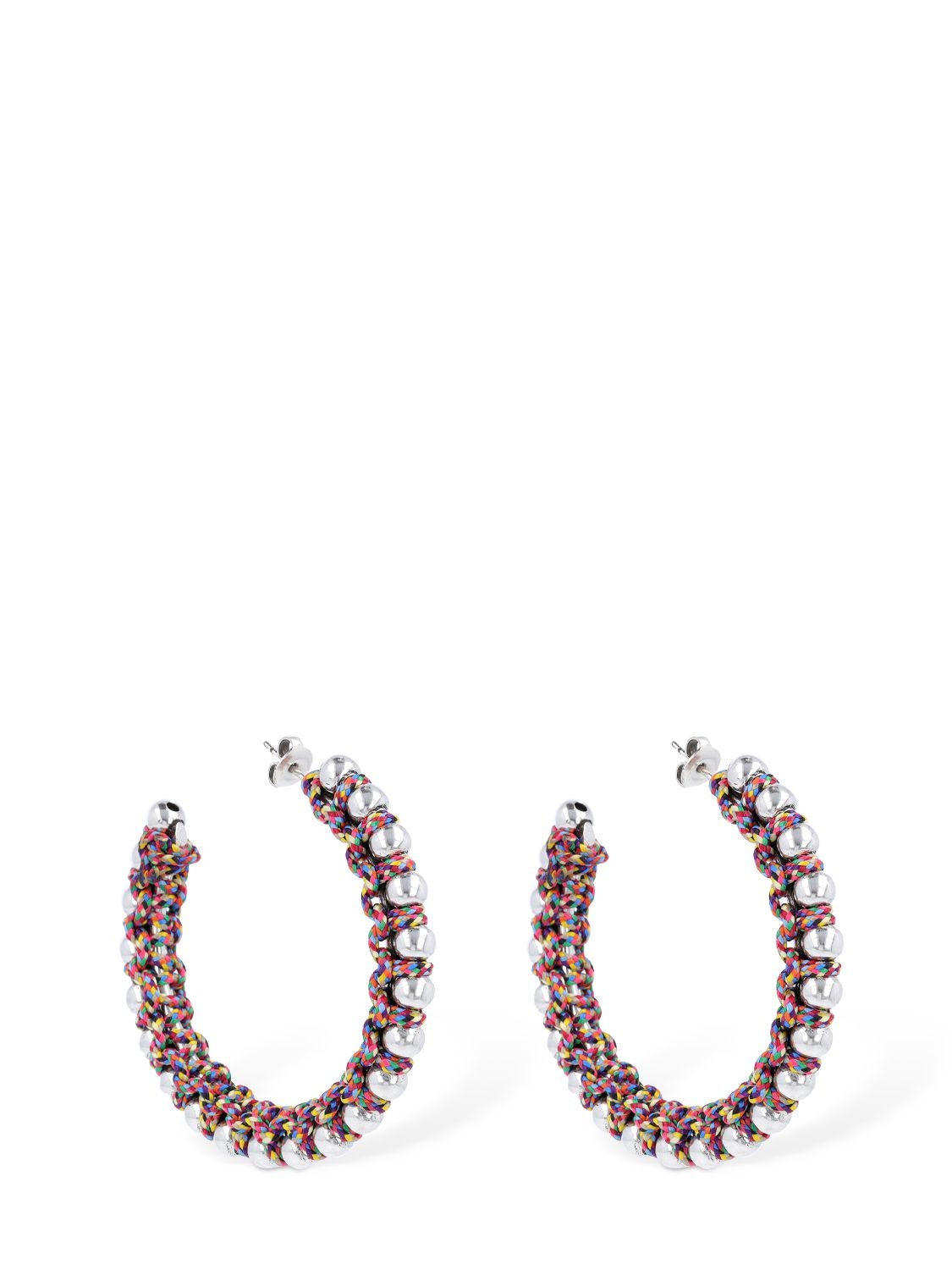 Isabel Marant Bonni Hoop Earrings In Multi,silver