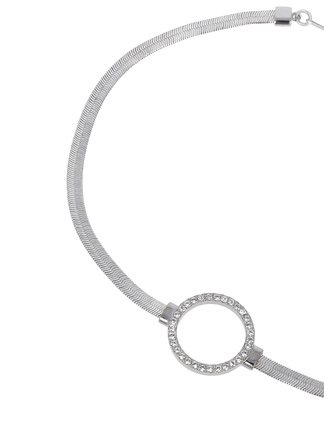 Shop Isabel Marant Disco Ring Choker In Silver