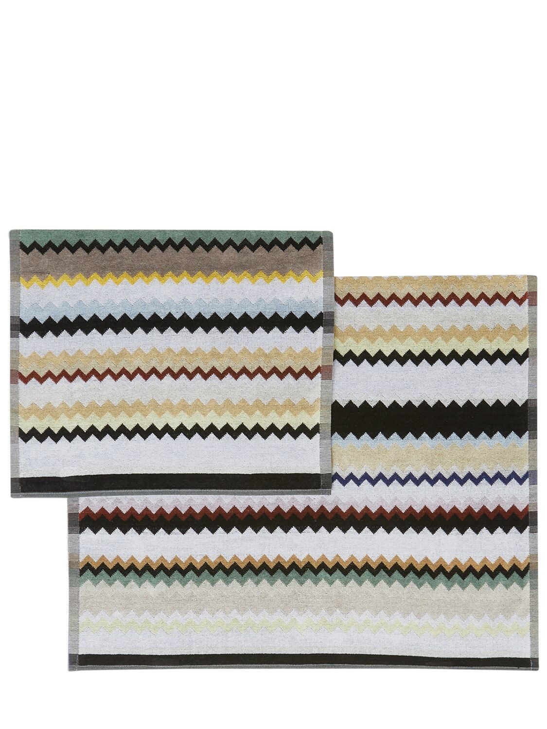 Shop Missoni Home Collection Set Of 2 Curt Towels In Multicolor