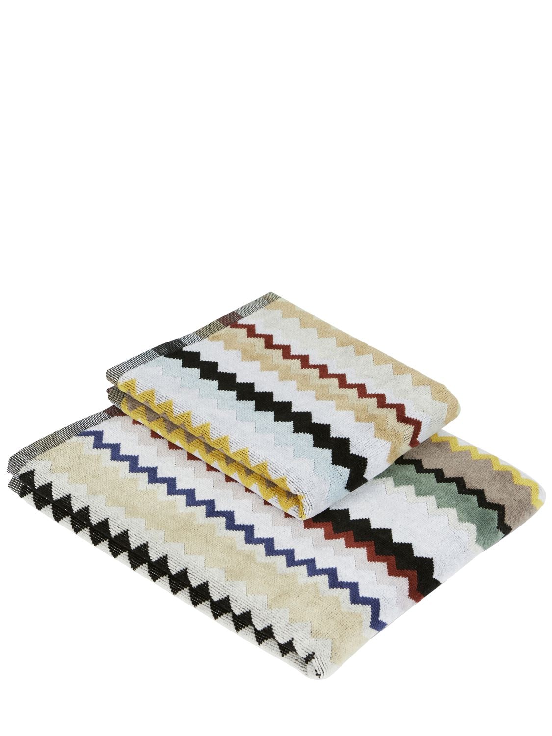 Missoni Home Collection Set Of 2 Curt Towels In Multicolor