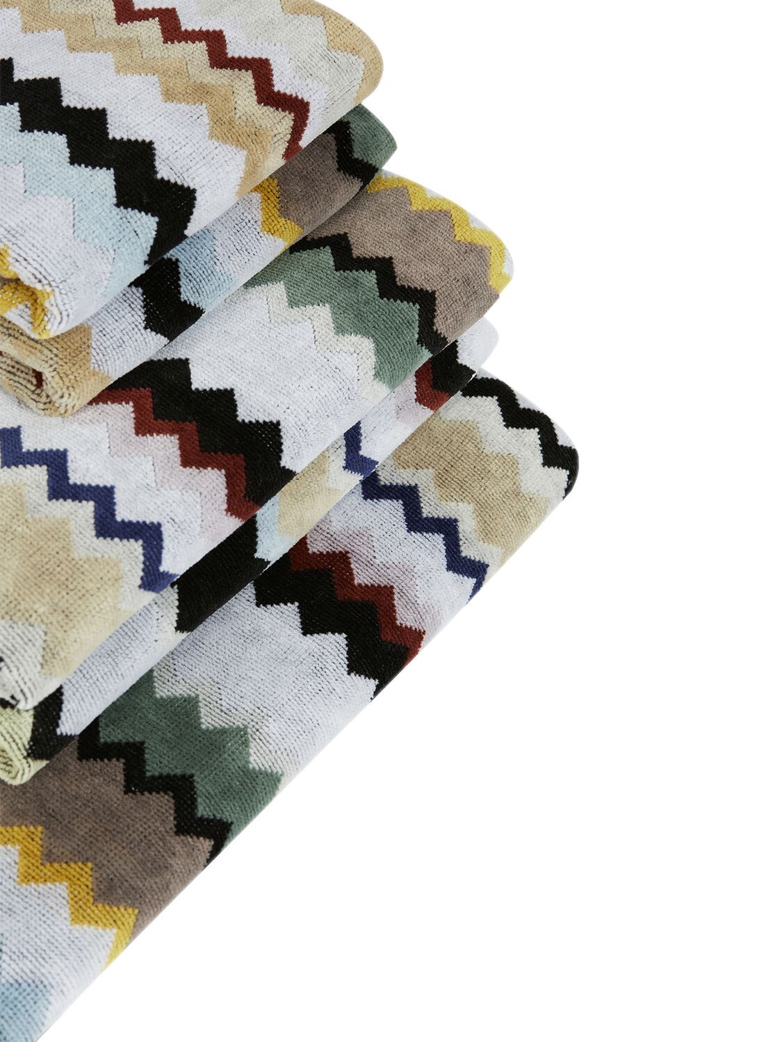 Shop Missoni Home Collection Set Of 5 Curt Towels In Multicolor