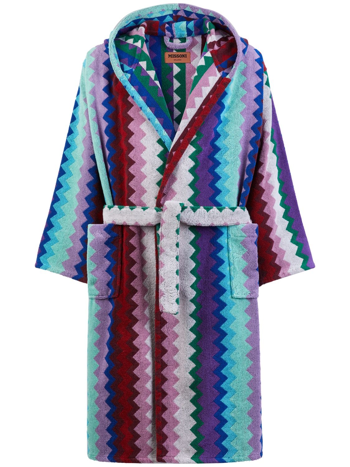 Missoni Home Collection Chantal Hooded Bathrobe In Multicolor