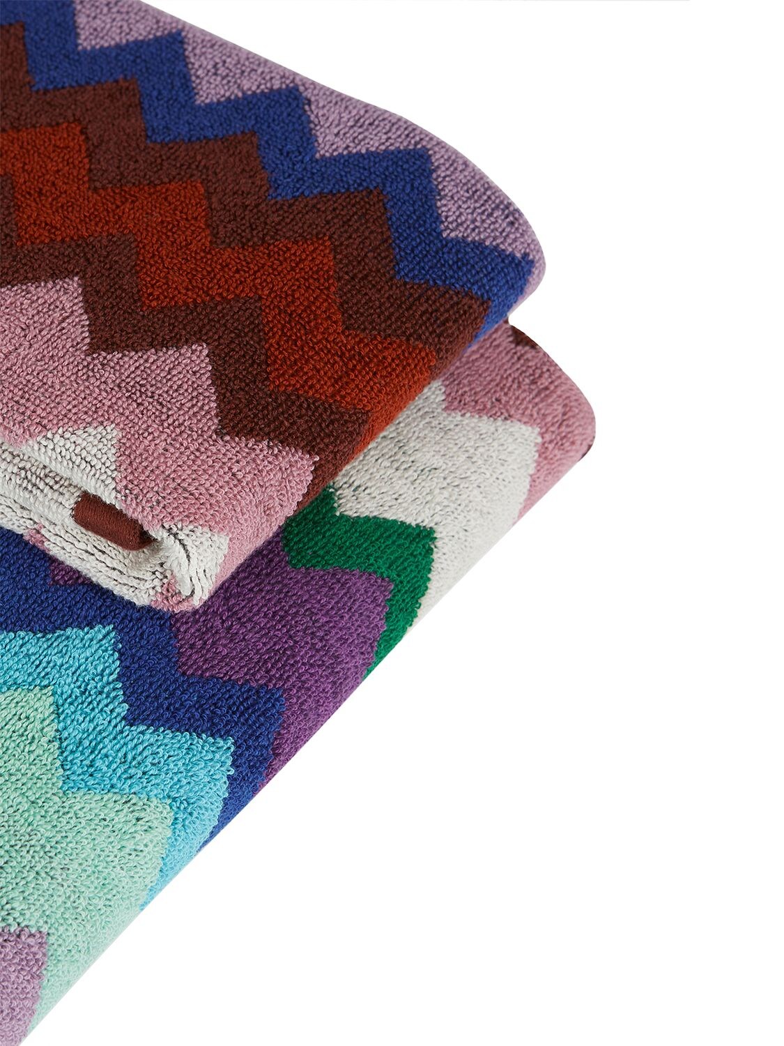 Shop Missoni Home Collection Set Of 2 Chantal Towels In Multicolor