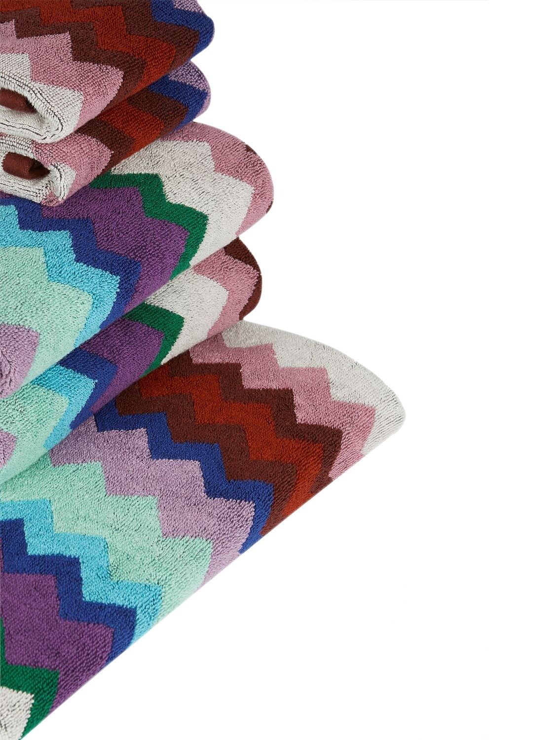 Shop Missoni Home Collection Set Of 5 Chantal Towels In Multicolor