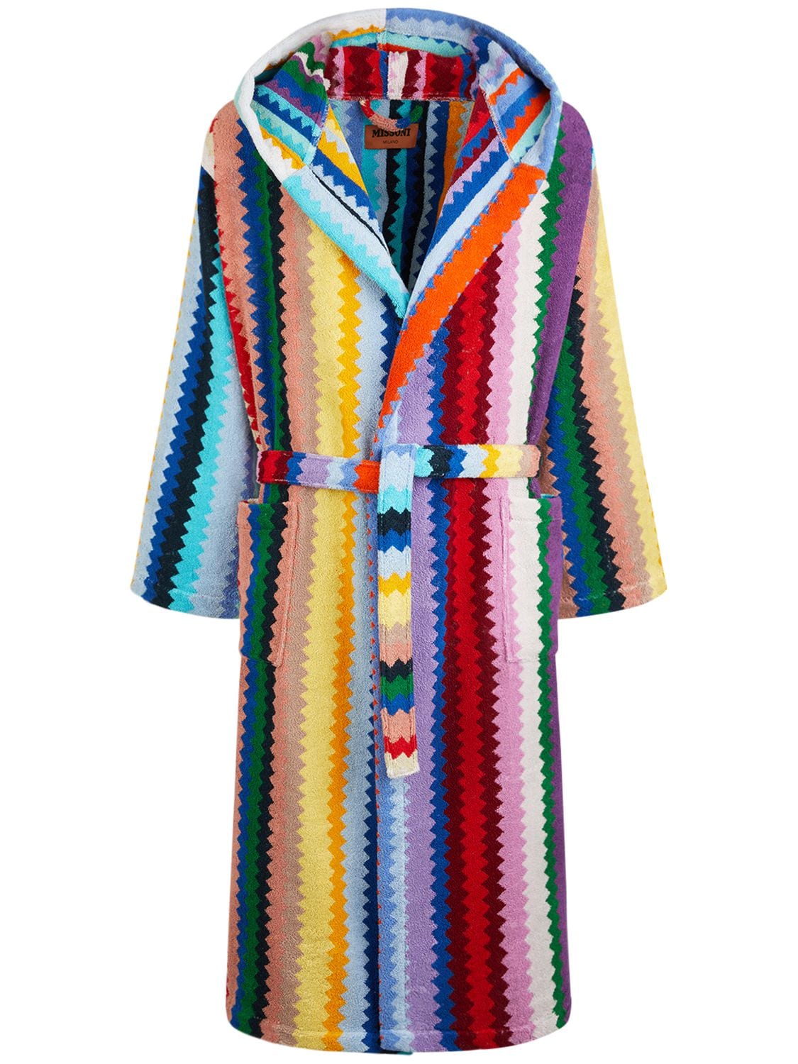 Missoni Home Collection Cecil Hooded Bathrobe In Multicolor
