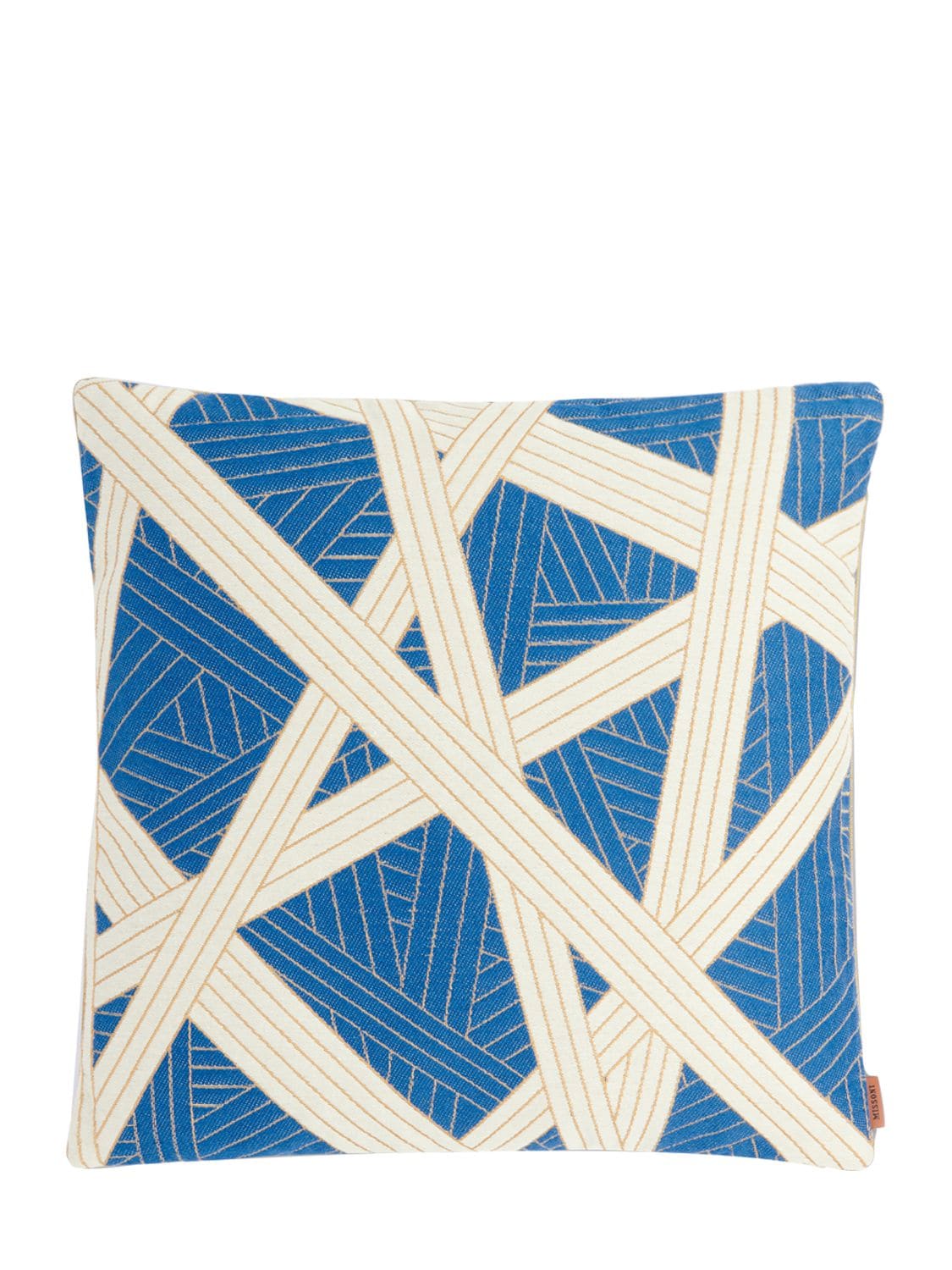 Missoni Home Collection Nastri Cushion In Blue,white