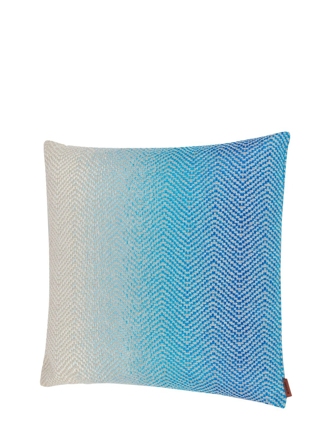 Shop Missoni Home Collection Scia Cushion In Blue