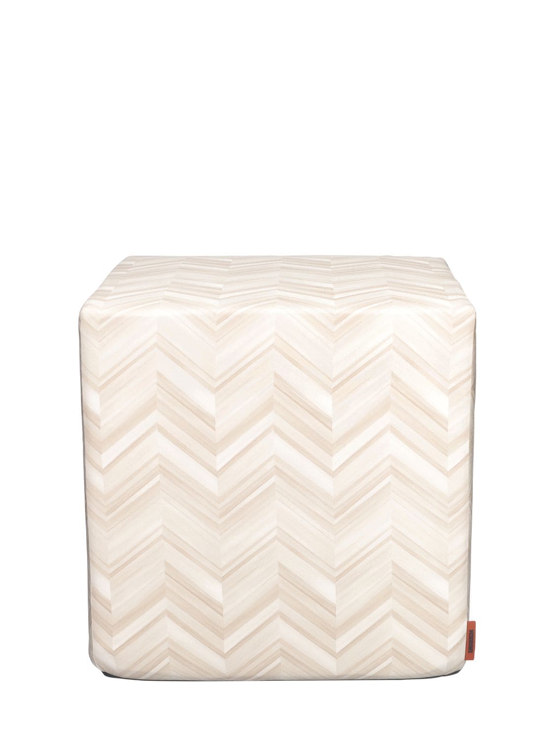 Missoni Home Collection Layers Inlay Cube Pouf In Beige