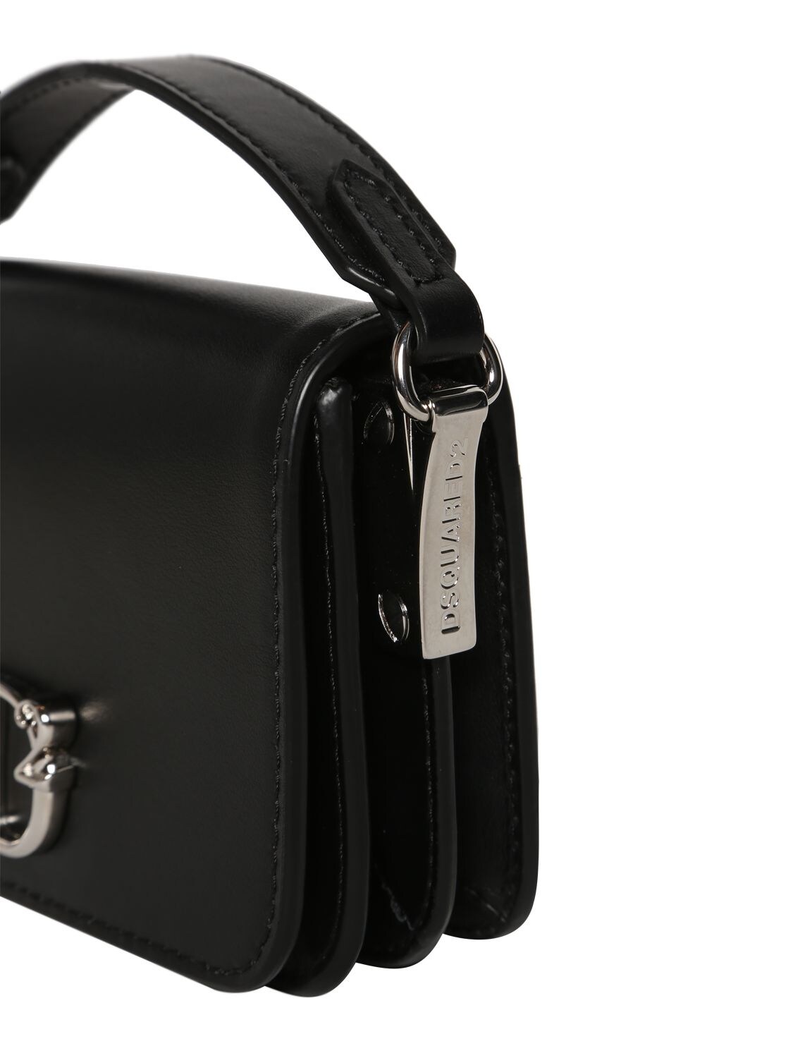 Dsquared2 D2 Statement Leather Crossbody Bag In Black | ModeSens